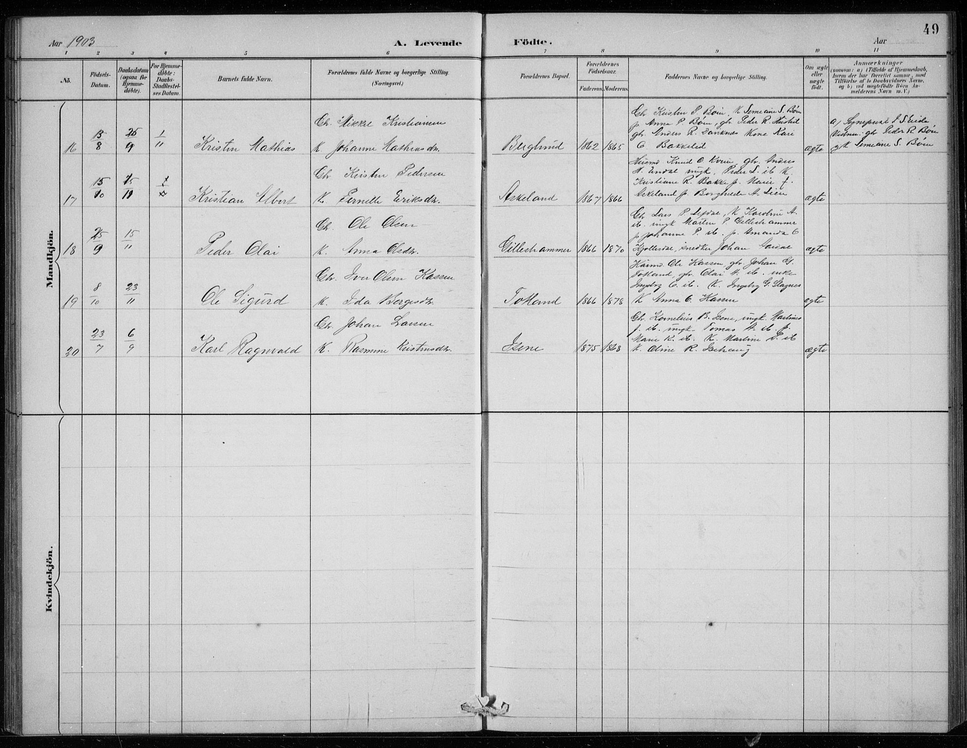 Davik sokneprestembete, AV/SAB-A-79701/H/Hab/Haba/L0002: Klokkerbok nr. A 2, 1890-1911, s. 49