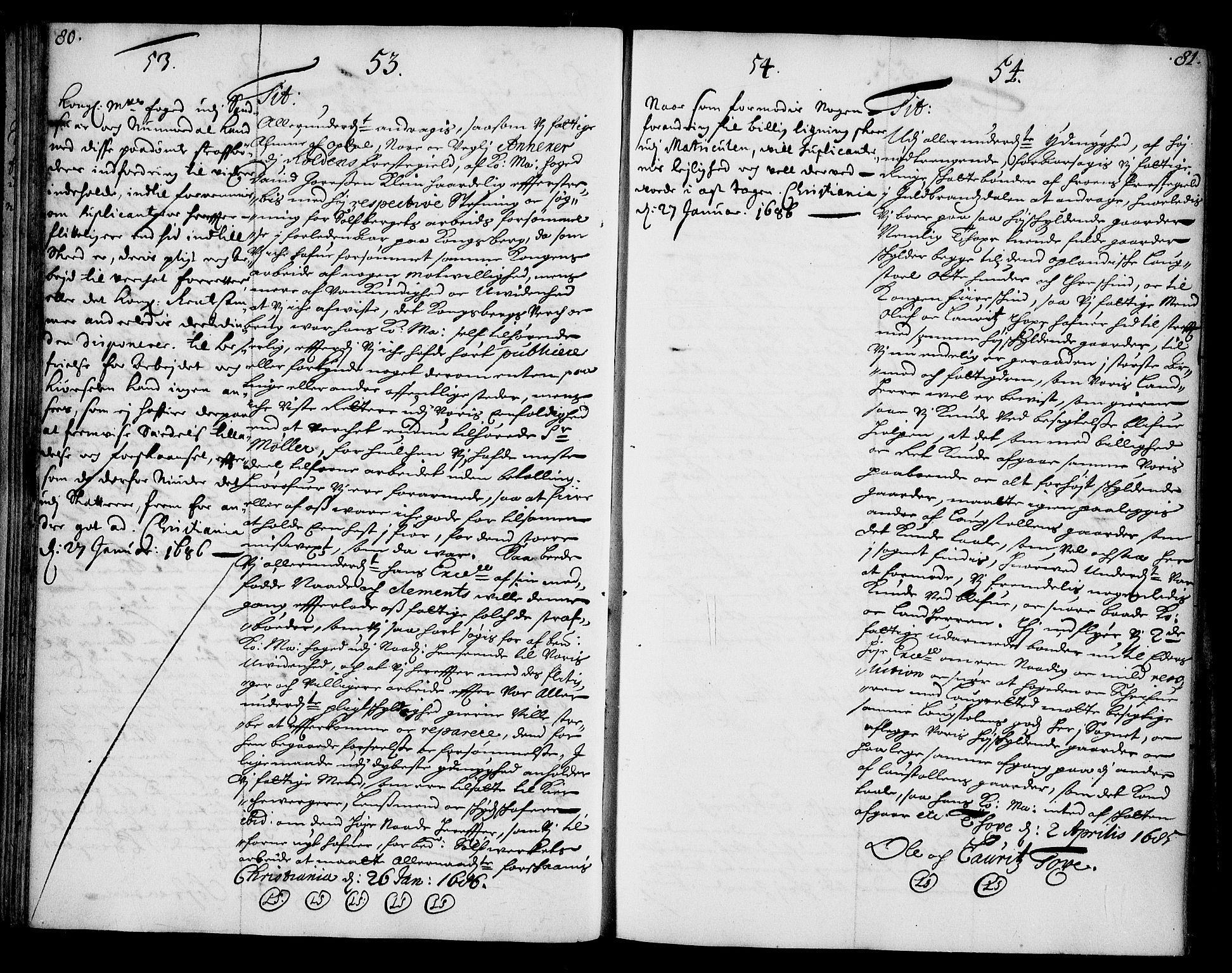 Stattholderembetet 1572-1771, AV/RA-EA-2870/Ae/L0002: Supplikasjons- og resolusjonsprotokoll, 1686, s. 80-81