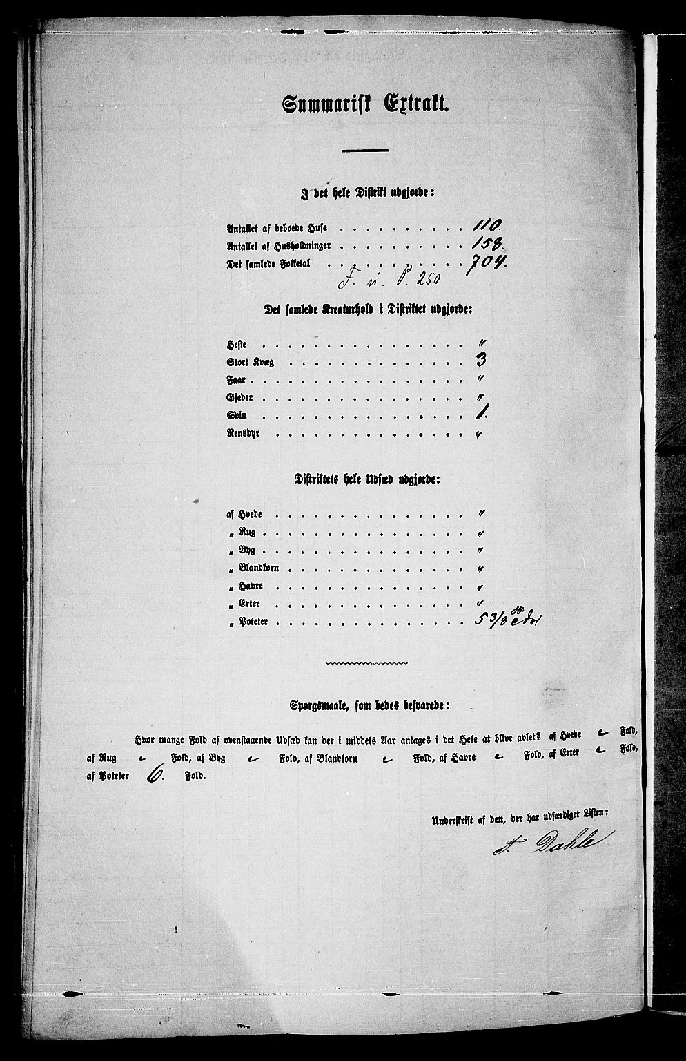 RA, Folketelling 1865 for 0920P Øyestad prestegjeld, 1865, s. 241