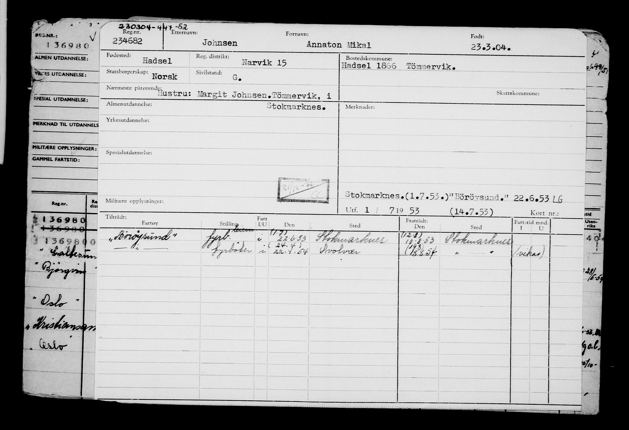 Direktoratet for sjømenn, AV/RA-S-3545/G/Gb/L0052: Hovedkort, 1904, s. 758