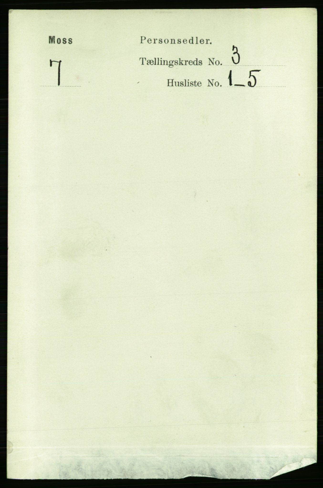 RA, Folketelling 1891 for 0104 Moss kjøpstad, 1891, s. 2343