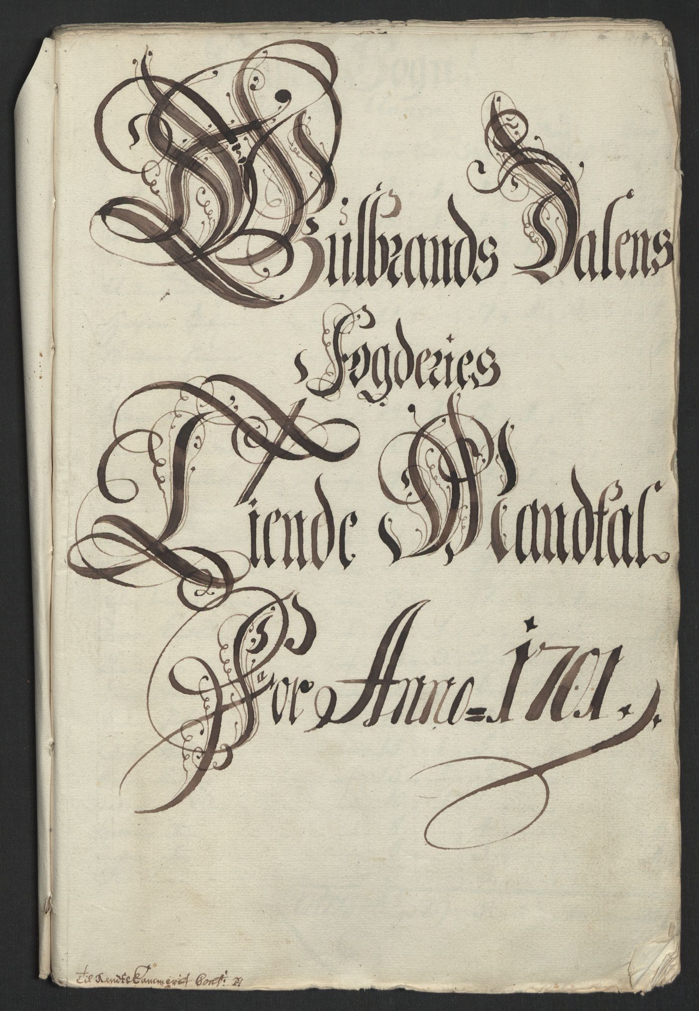 Rentekammeret inntil 1814, Reviderte regnskaper, Fogderegnskap, AV/RA-EA-4092/R17/L1174: Fogderegnskap Gudbrandsdal, 1701, s. 61