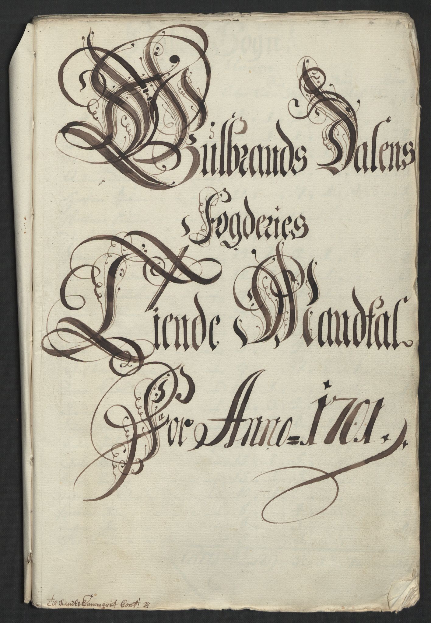 Rentekammeret inntil 1814, Reviderte regnskaper, Fogderegnskap, RA/EA-4092/R17/L1174: Fogderegnskap Gudbrandsdal, 1701, s. 61