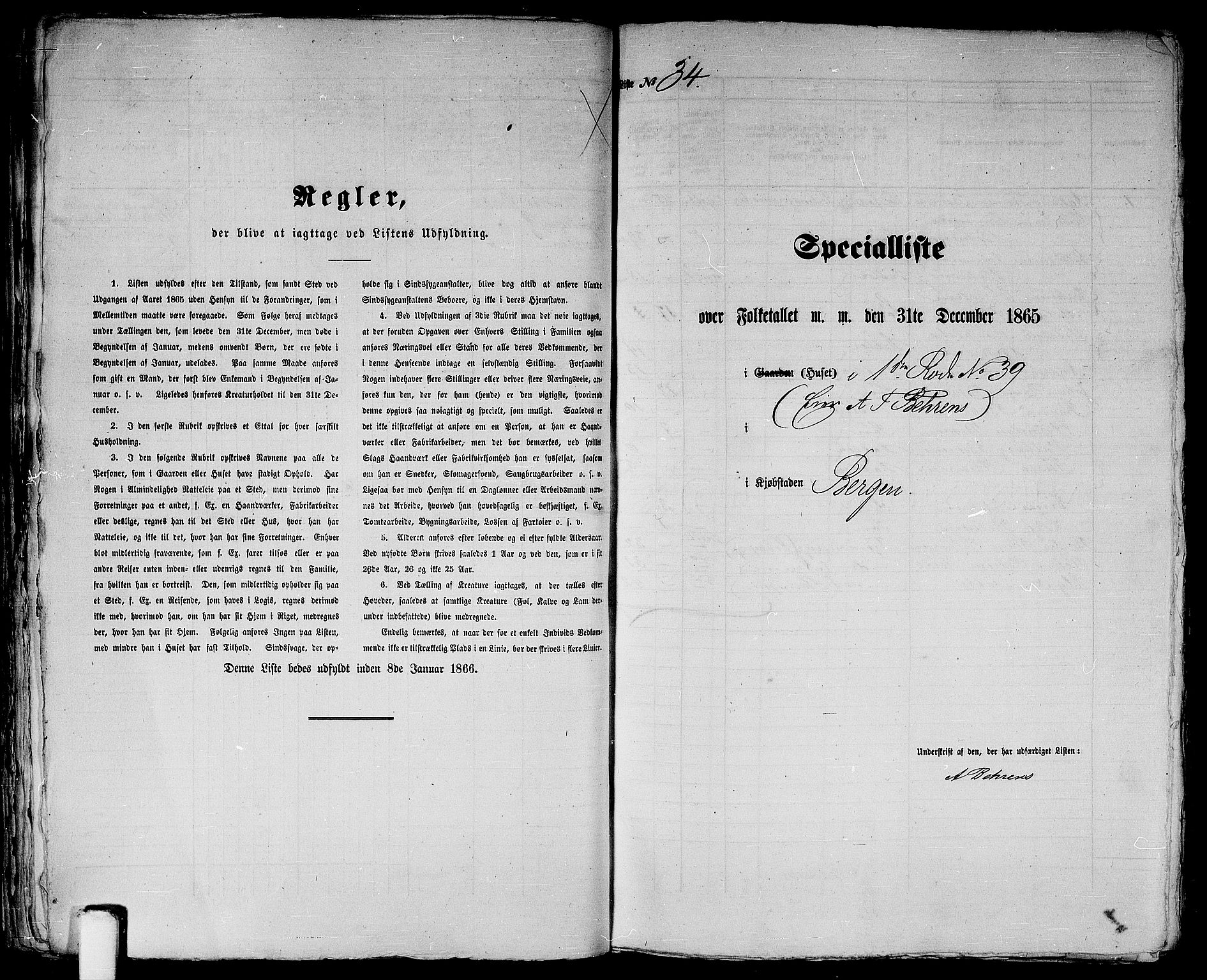RA, Folketelling 1865 for 1301 Bergen kjøpstad, 1865, s. 110