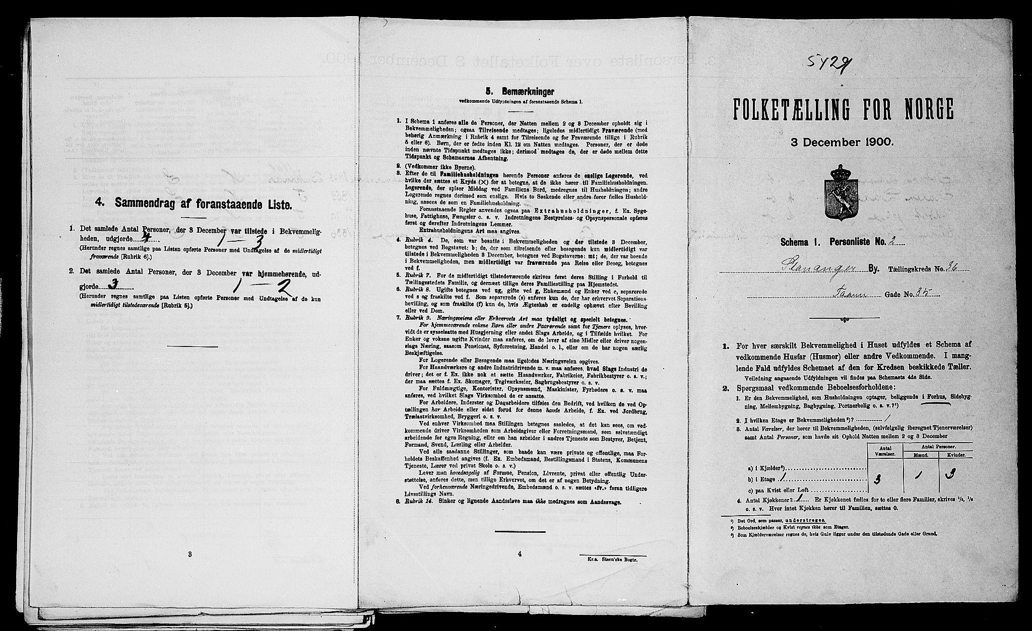 SAST, Folketelling 1900 for 1103 Stavanger kjøpstad, 1900, s. 13042