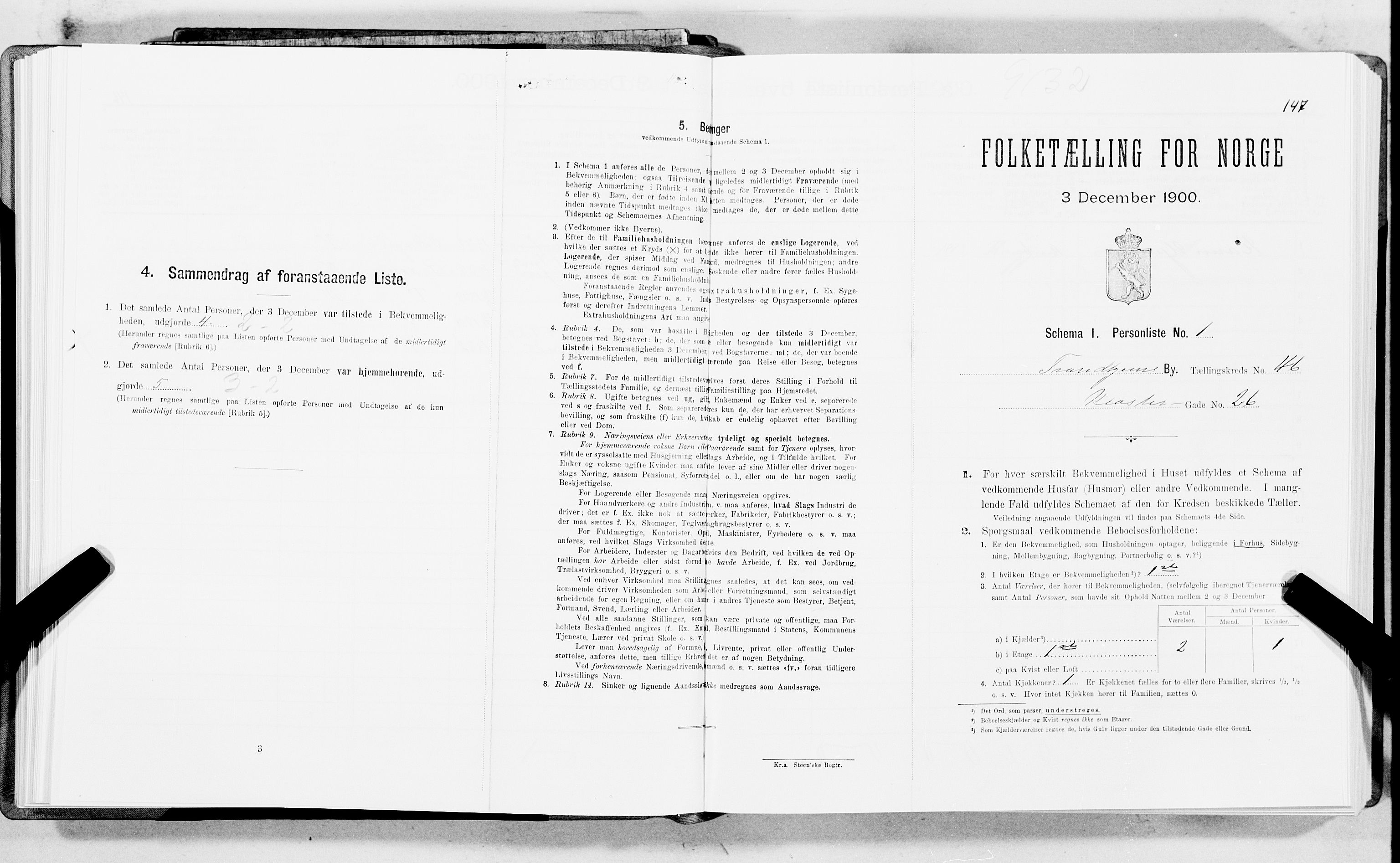 SAT, Folketelling 1900 for 1601 Trondheim kjøpstad, 1900, s. 7450