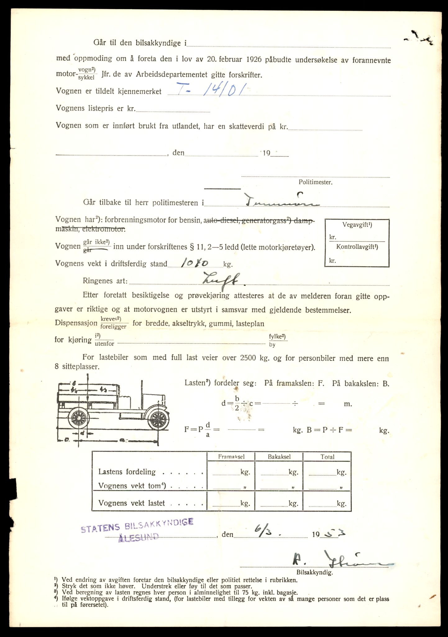 Møre og Romsdal vegkontor - Ålesund trafikkstasjon, AV/SAT-A-4099/F/Fe/L0043: Registreringskort for kjøretøy T 14080 - T 14204, 1927-1998, s. 560