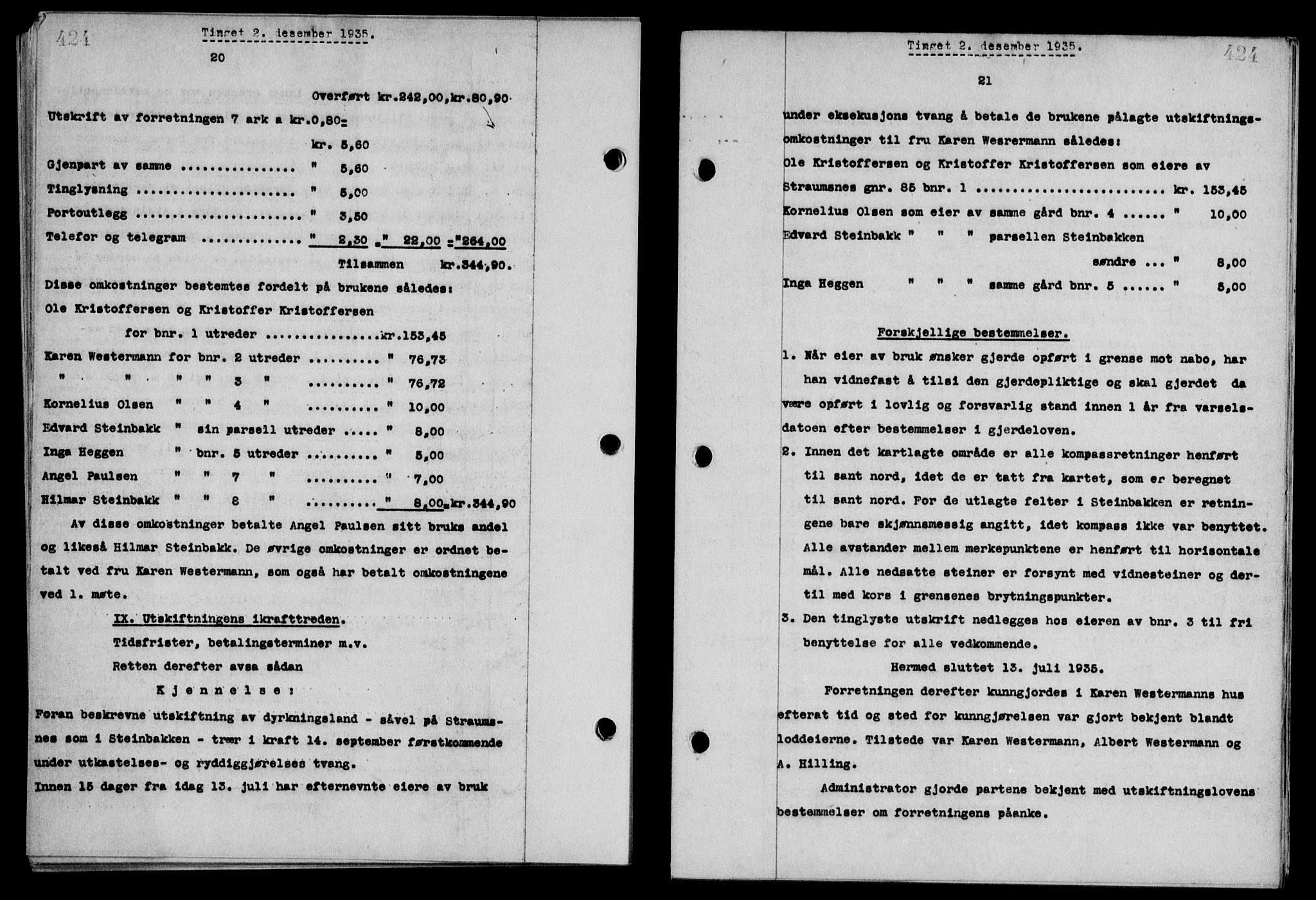 Steigen og Ofoten sorenskriveri, SAT/A-0030/1/2/2C/L0026: Pantebok nr. 30, 1935-1936, Tingl.dato: 02.12.1935