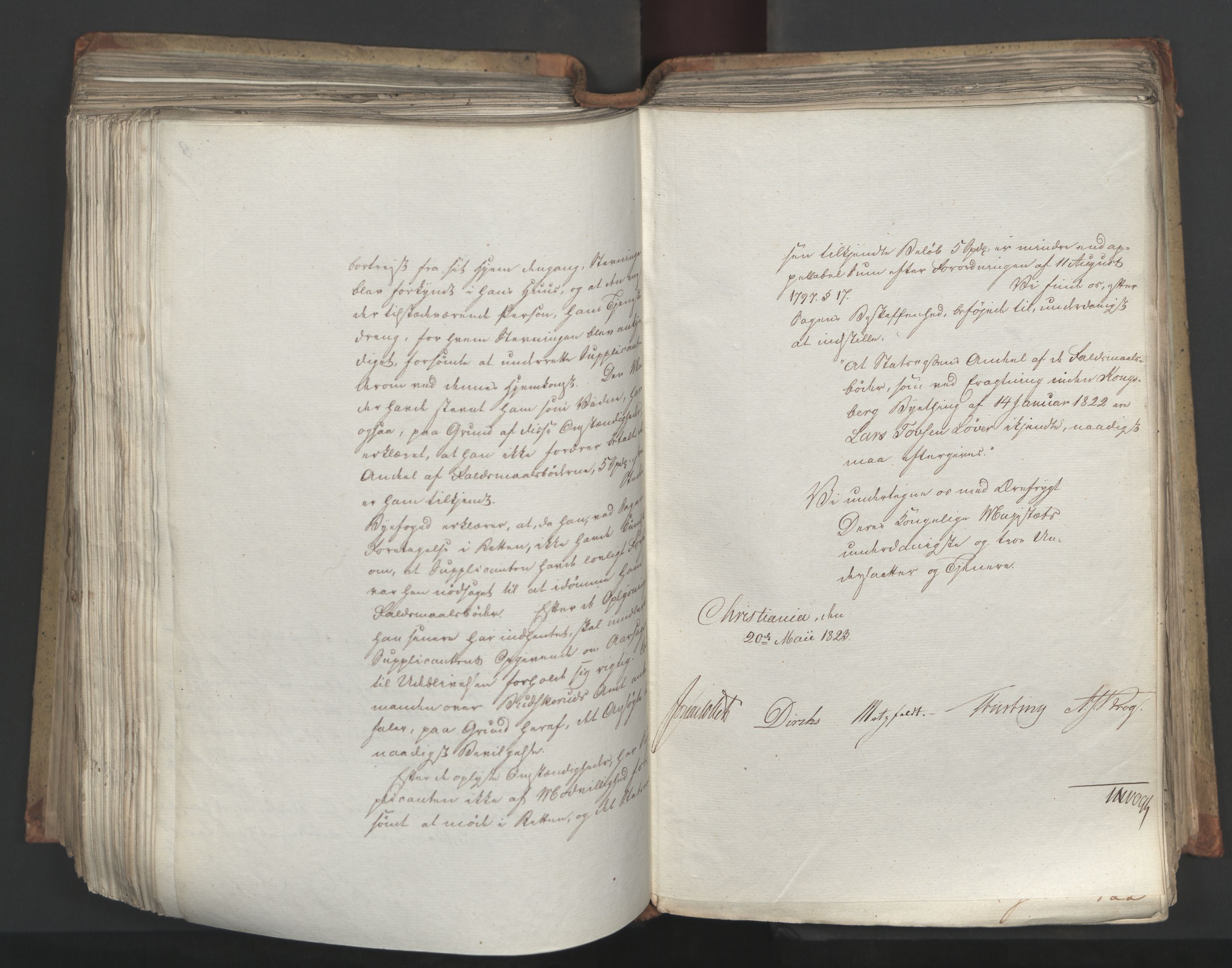 Statsrådsavdelingen i Stockholm, AV/RA-S-1003/D/Da/L0034: Regjeringsinnstillinger nr. 275-540, 1823, s. 399