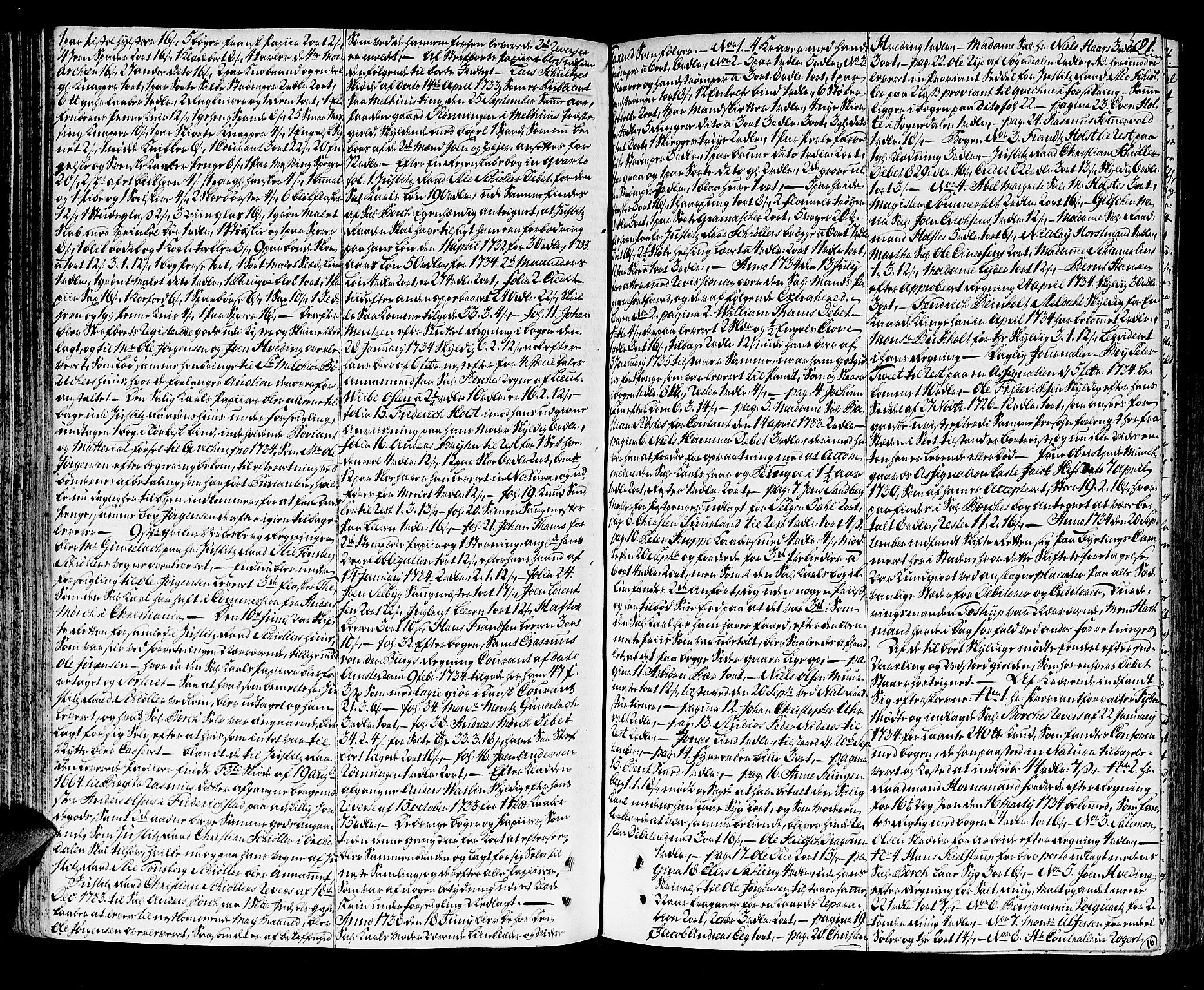 Trondheim byfogd, AV/SAT-A-0003/1/3/3A/L0014: Skifteprotokoll - gml.nr.13a. (m/ register), 1737-1742, s. 80b-81a