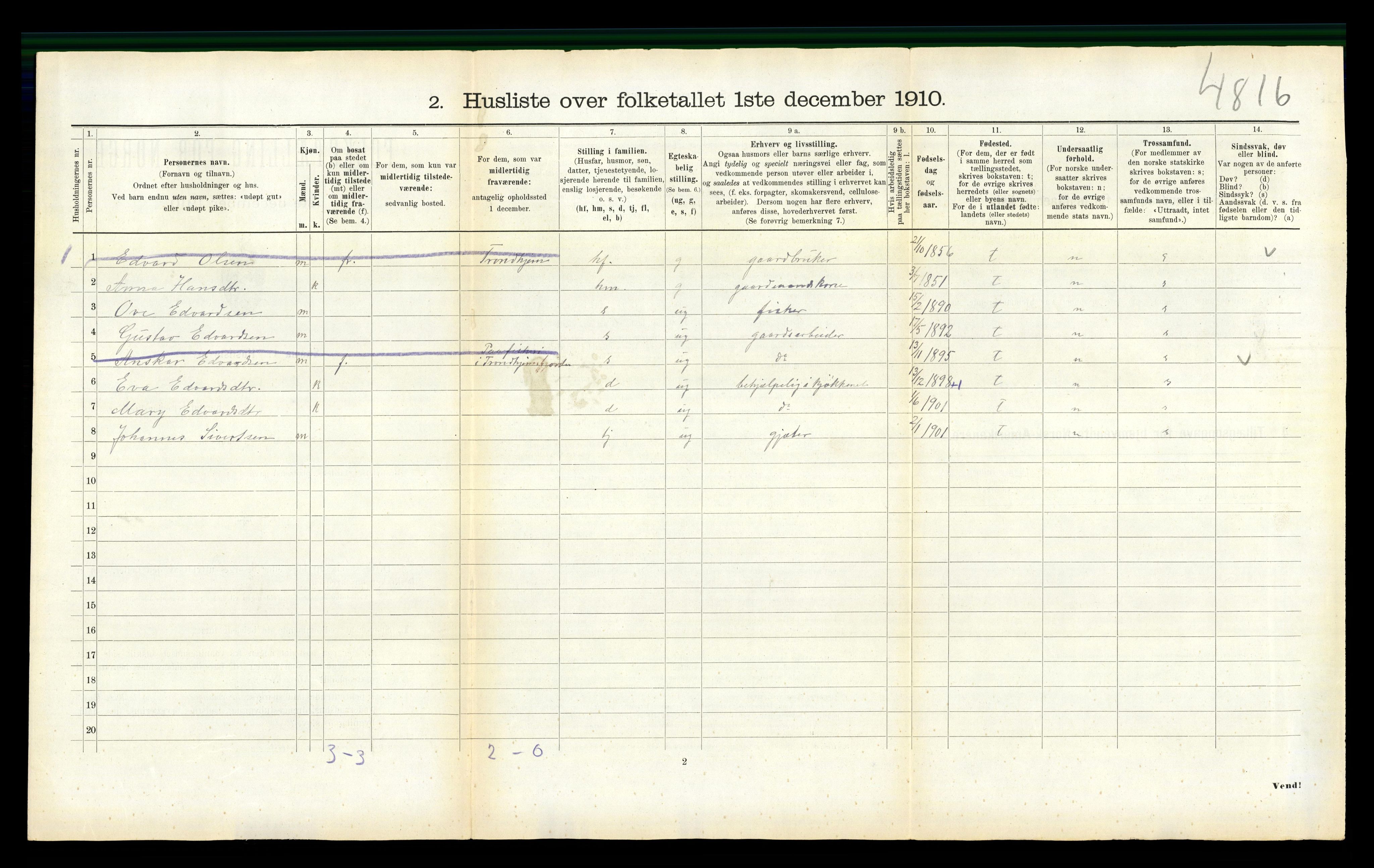 RA, Folketelling 1910 for 1729 Inderøy herred, 1910, s. 1098