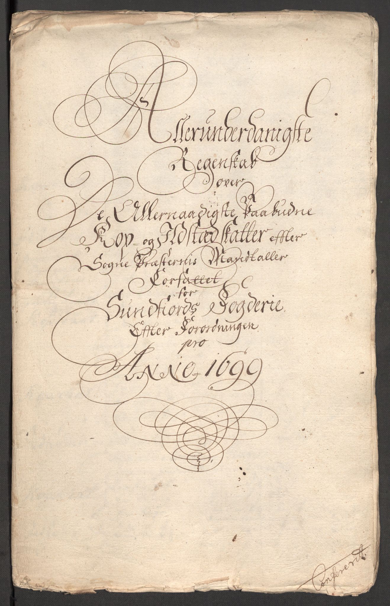 Rentekammeret inntil 1814, Reviderte regnskaper, Fogderegnskap, AV/RA-EA-4092/R53/L3424: Fogderegnskap Sunn- og Nordfjord, 1699, s. 388