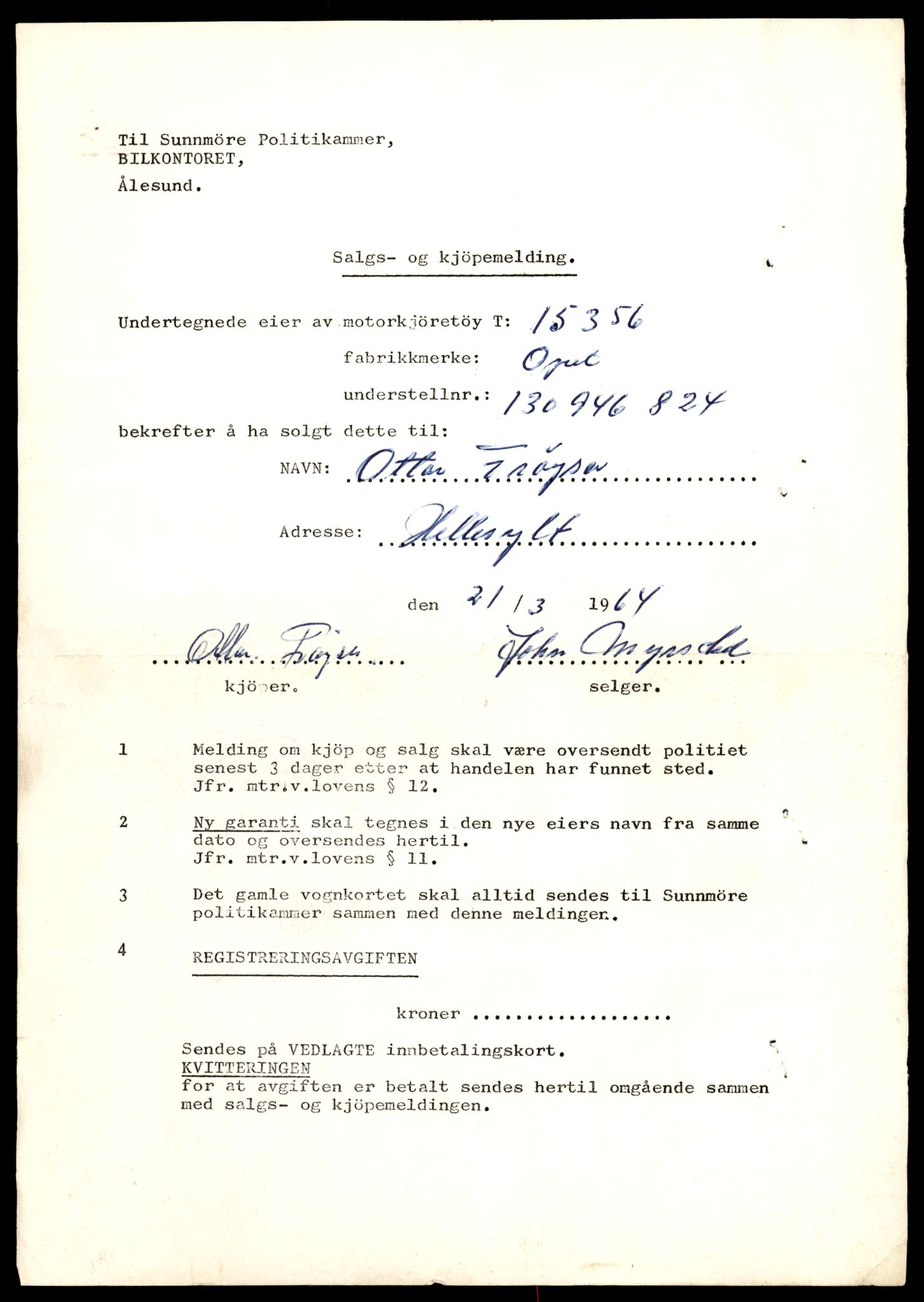 Møre og Romsdal vegkontor - Ålesund trafikkstasjon, AV/SAT-A-4099/F/Fe/L0045: Registreringskort for kjøretøy T 14320 - T 14444, 1927-1998, s. 2918