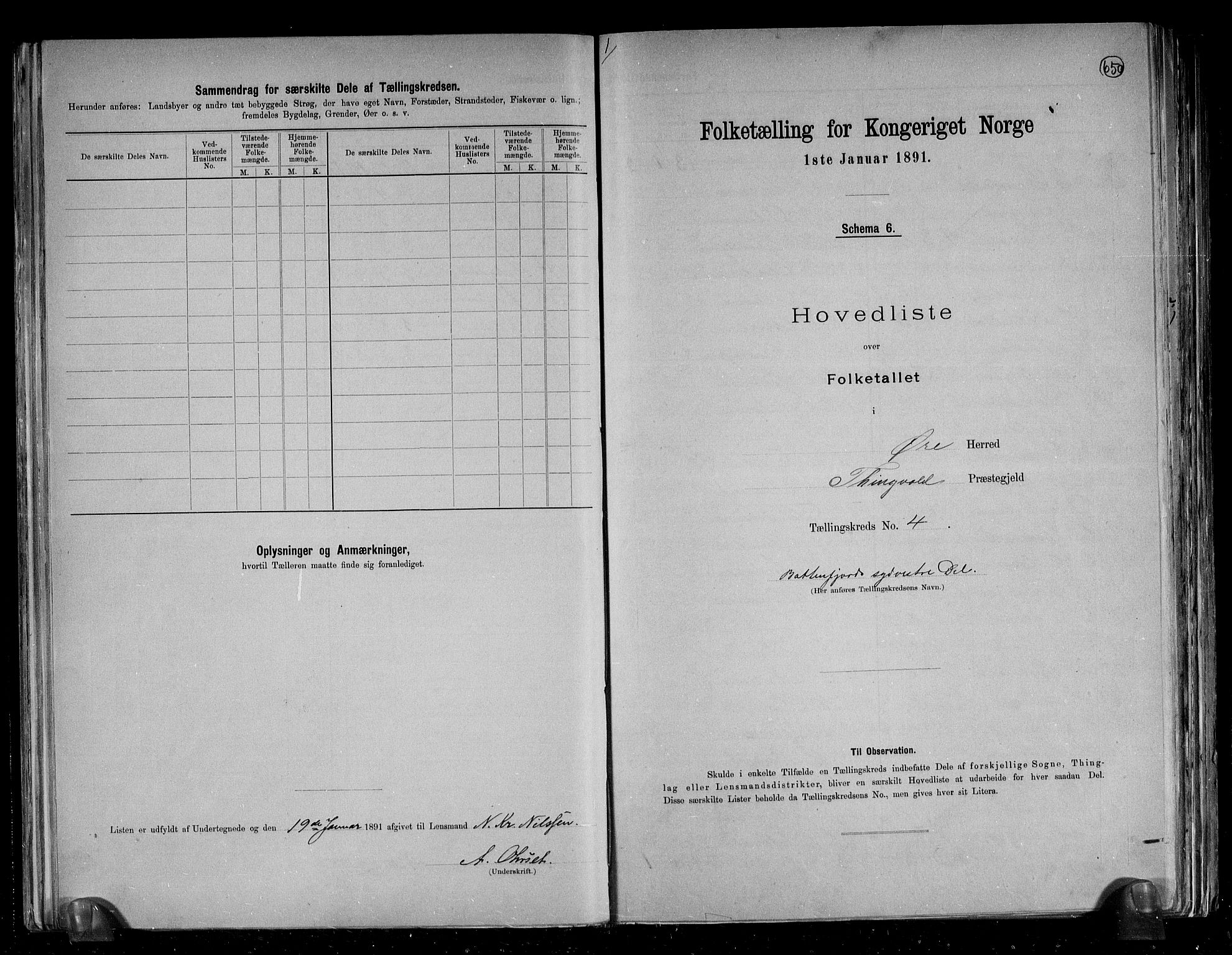 RA, Folketelling 1891 for 1558 Øre herred, 1891, s. 10