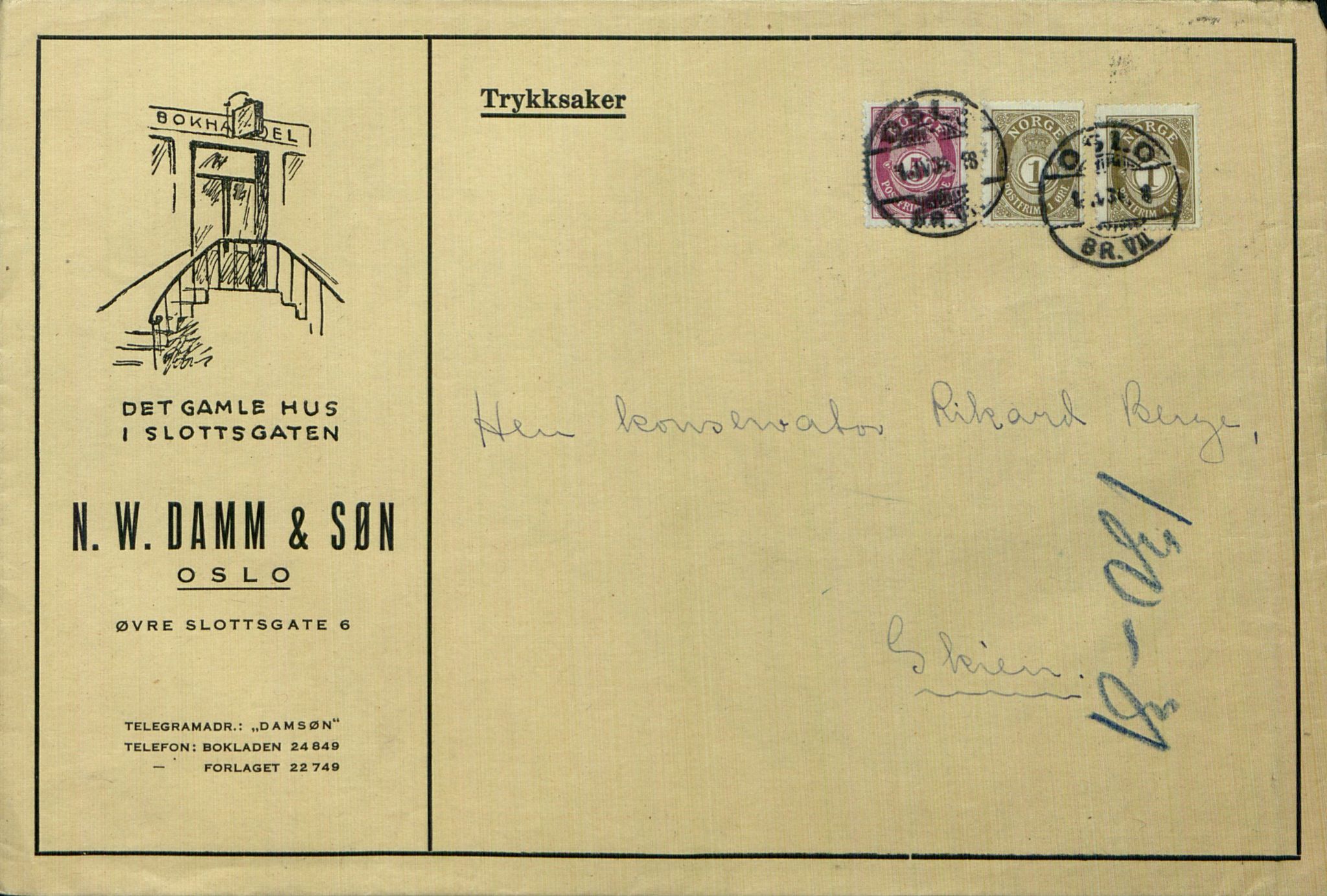 Rikard Berge, TEMU/TGM-A-1003/F/L0017/0018: 551-599 / 568 Ymse innhald, 1910-1950