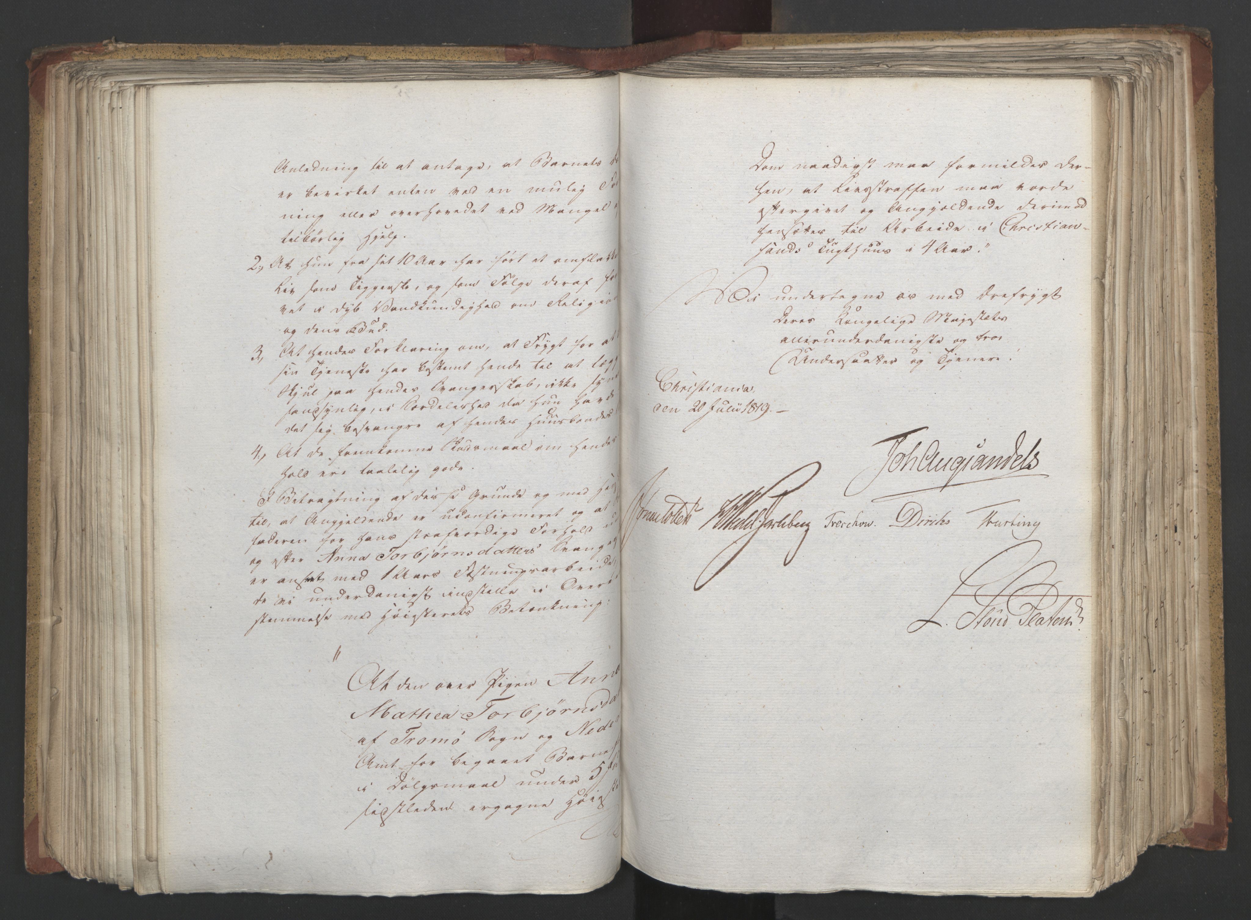 Statsrådsavdelingen i Stockholm, AV/RA-S-1003/D/Da/L0019: Regjeringsinnstillinger nr. 3856-4052, 1819, s. 201