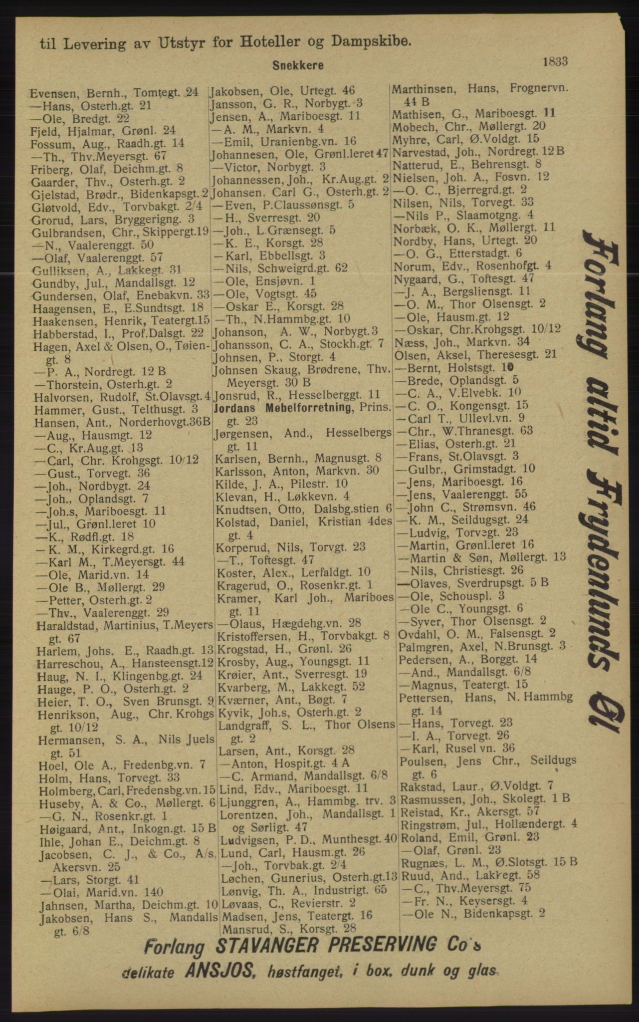 Kristiania/Oslo adressebok, PUBL/-, 1913, s. 1789