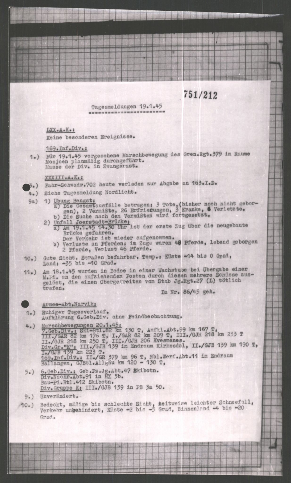 Forsvarets Overkommando. 2 kontor. Arkiv 11.4. Spredte tyske arkivsaker, AV/RA-RAFA-7031/D/Dar/Dara/L0002: Krigsdagbøker for 20. Gebirgs-Armee-Oberkommando (AOK 20), 1945, s. 140