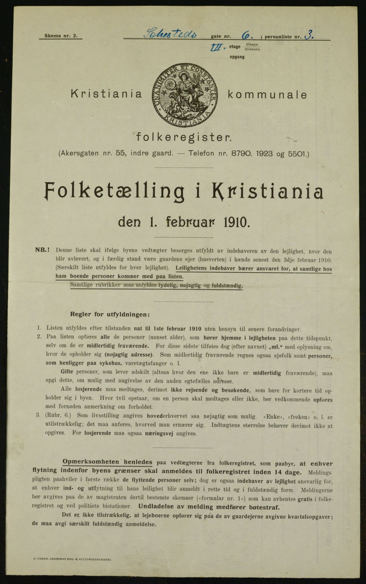 OBA, Kommunal folketelling 1.2.1910 for Kristiania, 1910, s. 89592