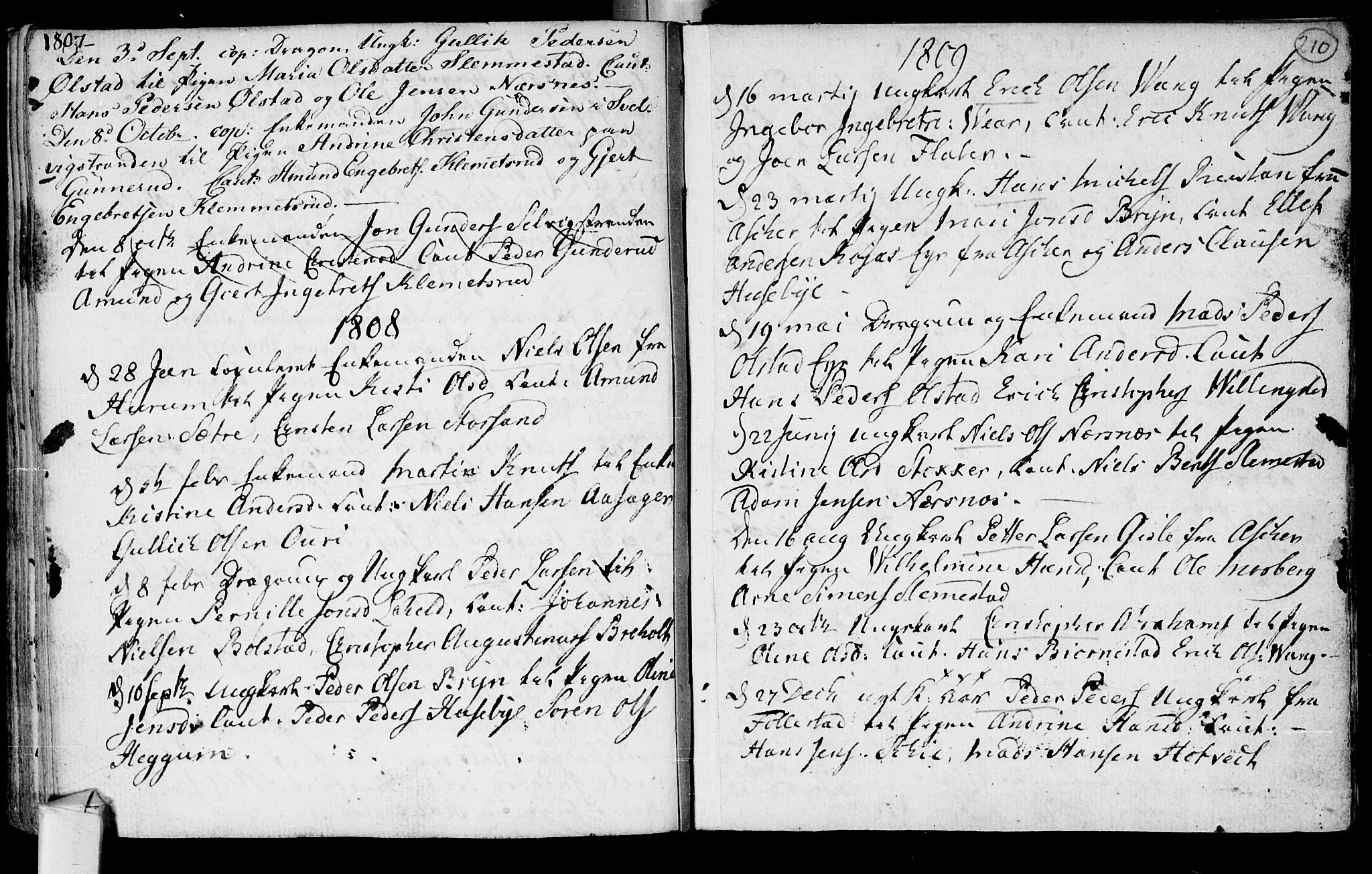 Røyken kirkebøker, SAKO/A-241/F/Fa/L0003: Ministerialbok nr. 3, 1782-1813, s. 210