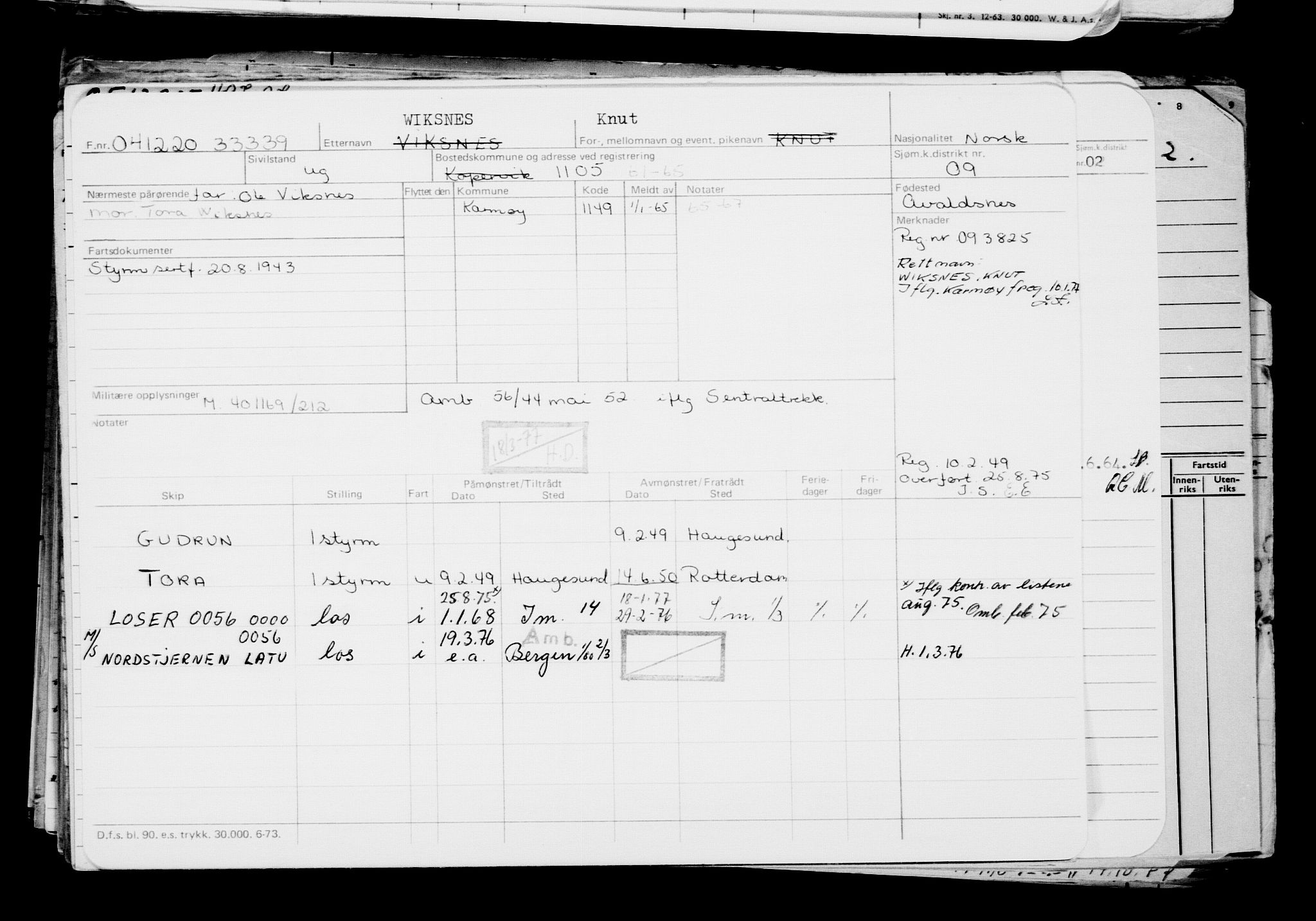 Direktoratet for sjømenn, AV/RA-S-3545/G/Gb/L0188: Hovedkort, 1920, s. 112