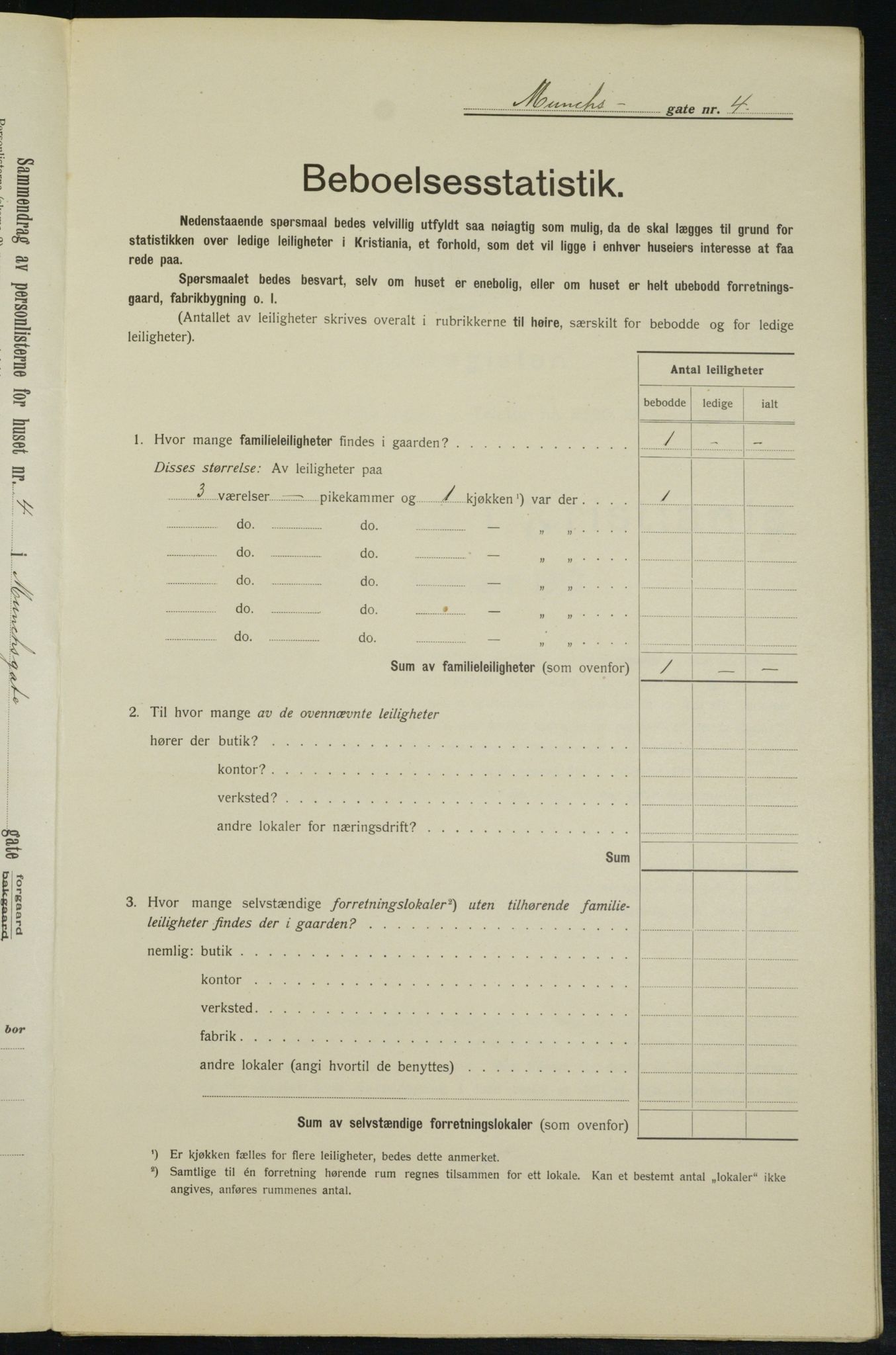 OBA, Kommunal folketelling 1.2.1913 for Kristiania, 1913, s. 66562