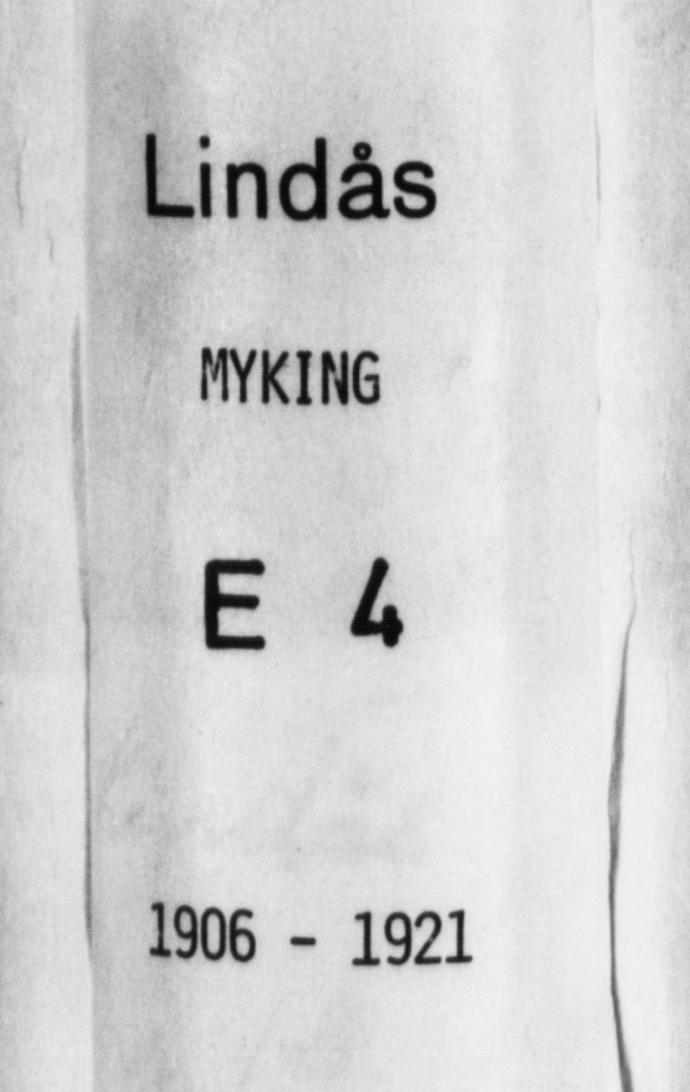 Lindås Sokneprestembete, SAB/A-76701/H/Hab: Klokkerbok nr. E 4, 1906-1921