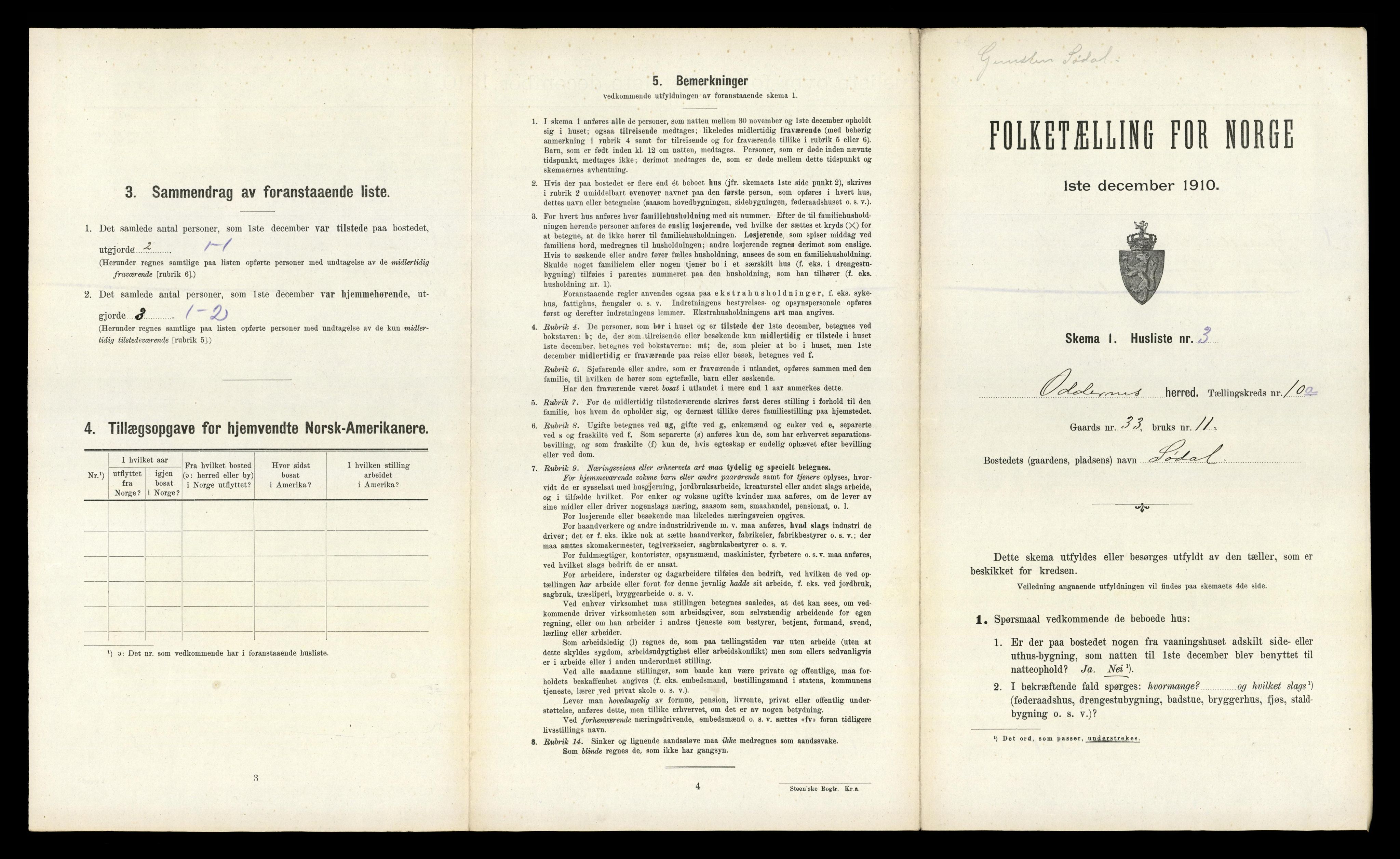 RA, Folketelling 1910 for 1012 Oddernes herred, 1910, s. 985