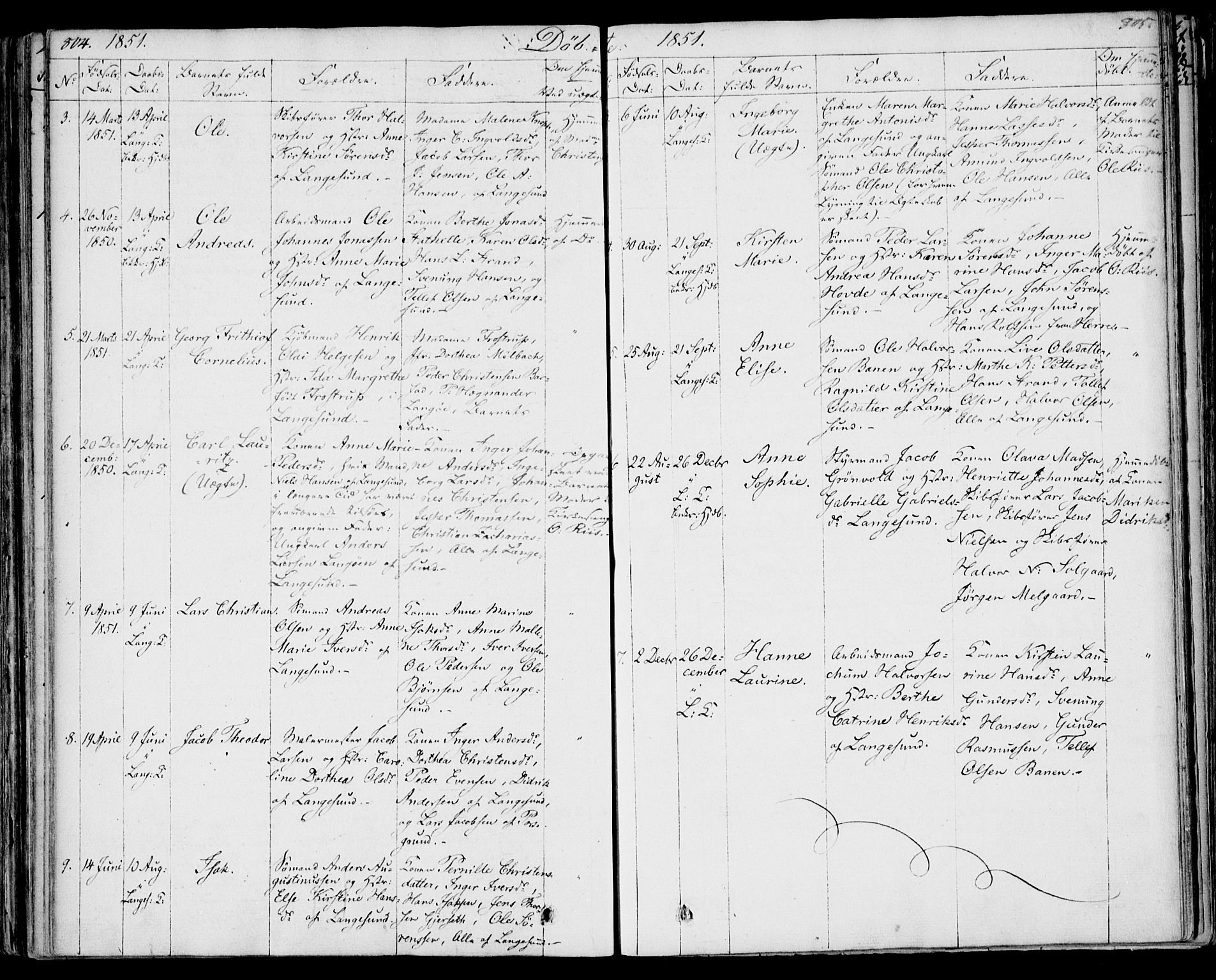 Bamble kirkebøker, AV/SAKO-A-253/F/Fa/L0004: Ministerialbok nr. I 4, 1834-1853, s. 804-805