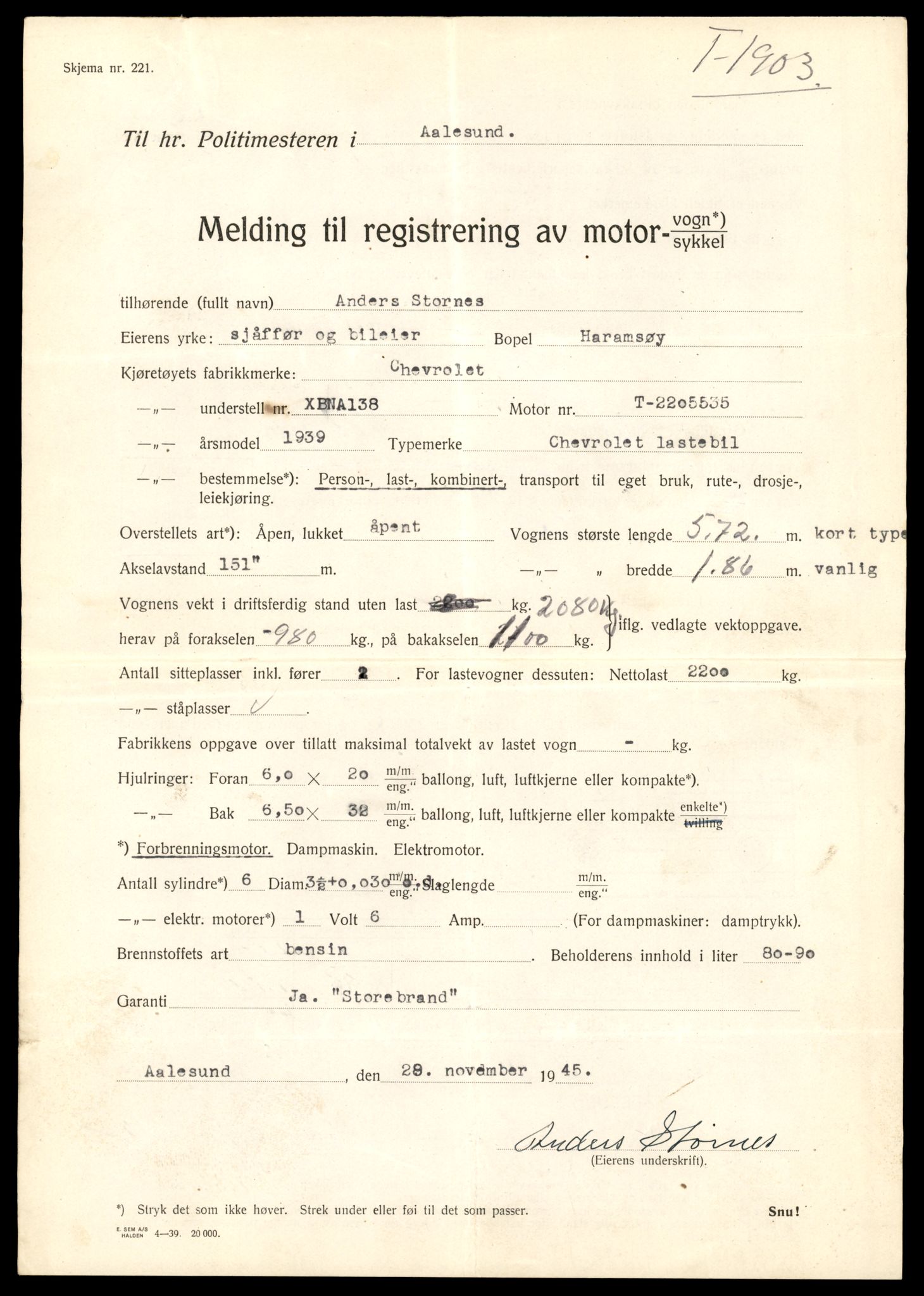 Møre og Romsdal vegkontor - Ålesund trafikkstasjon, AV/SAT-A-4099/F/Fe/L0033: Registreringskort for kjøretøy T 12151 - T 12474, 1927-1998, s. 1081