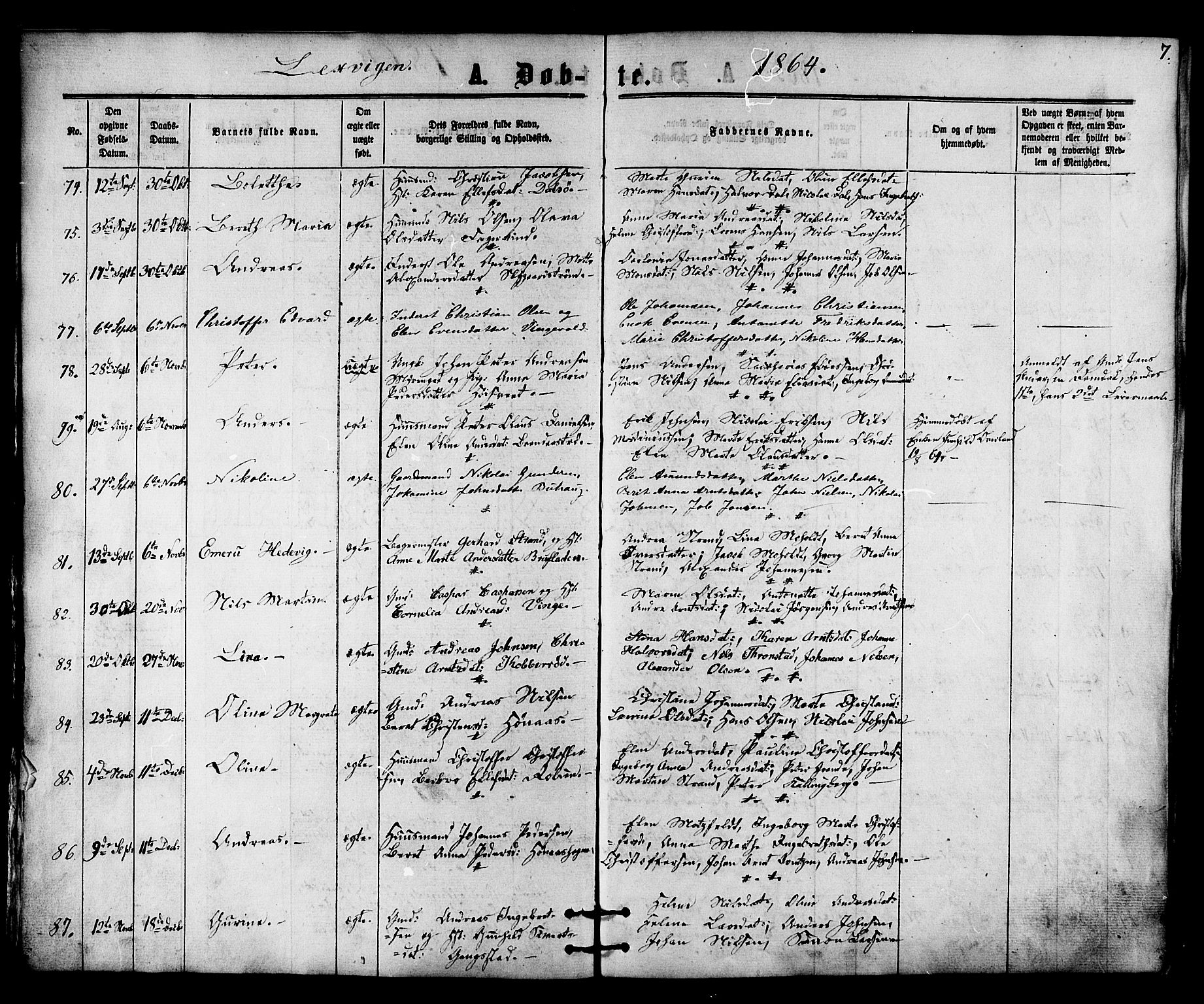 Ministerialprotokoller, klokkerbøker og fødselsregistre - Nord-Trøndelag, AV/SAT-A-1458/701/L0009: Ministerialbok nr. 701A09 /1, 1864-1882, s. 7