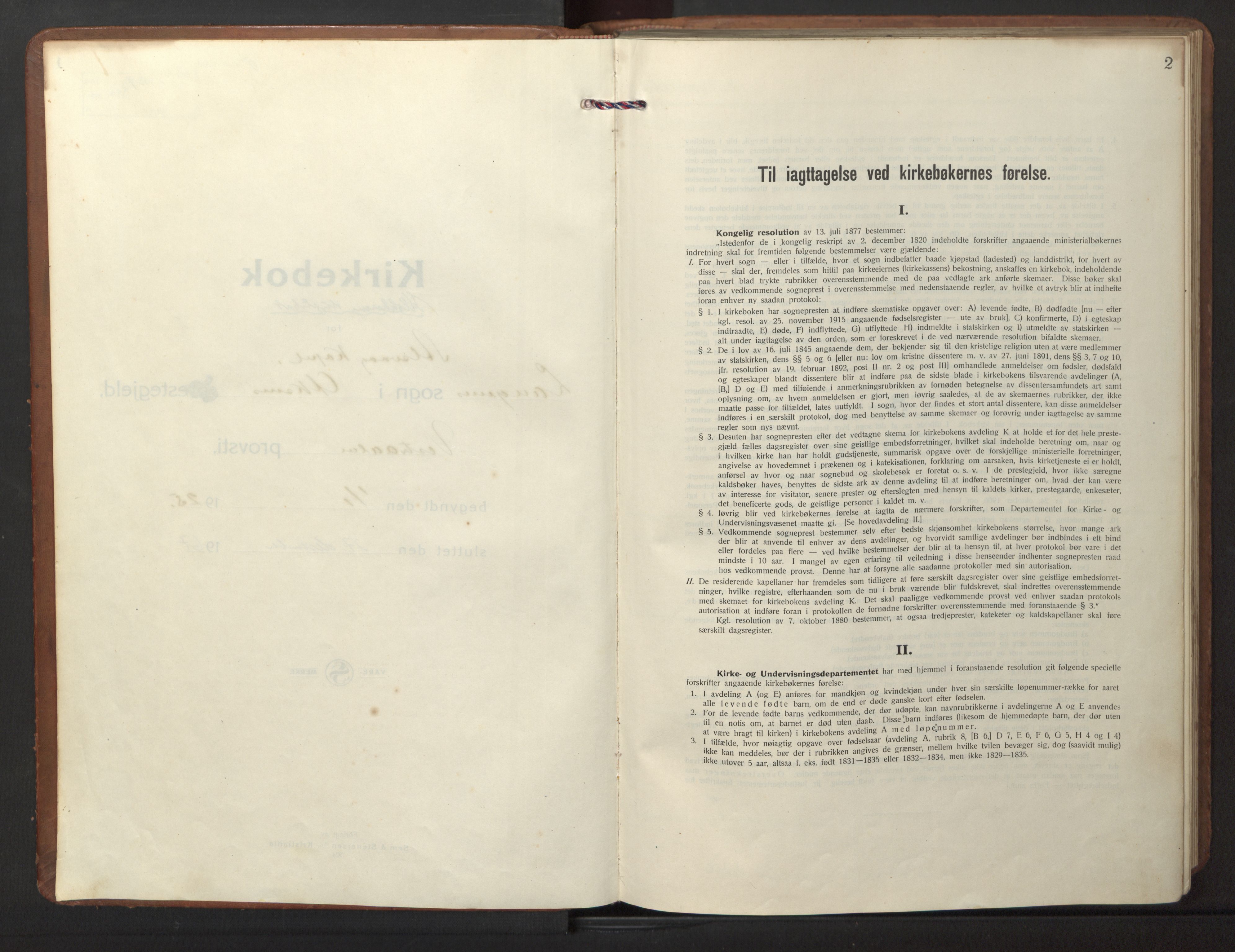 Ministerialprotokoller, klokkerbøker og fødselsregistre - Nordland, SAT/A-1459/894/L1363: Klokkerbok nr. 894C06, 1925-1967, s. 2