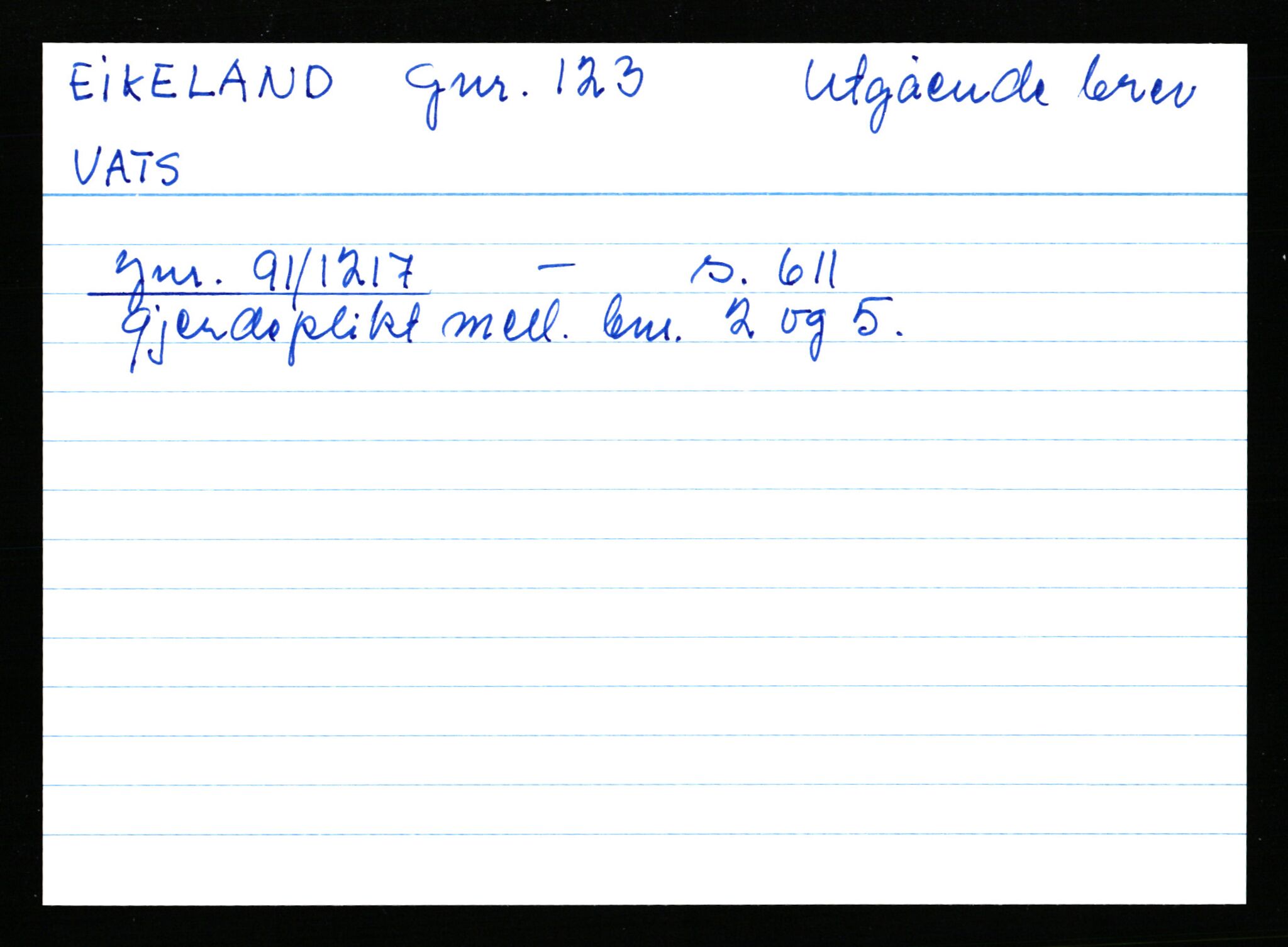 Statsarkivet i Stavanger, AV/SAST-A-101971/03/Y/Yk/L0008: Registerkort sortert etter gårdsnavn: Eig - Erlien, 1750-1930, s. 294