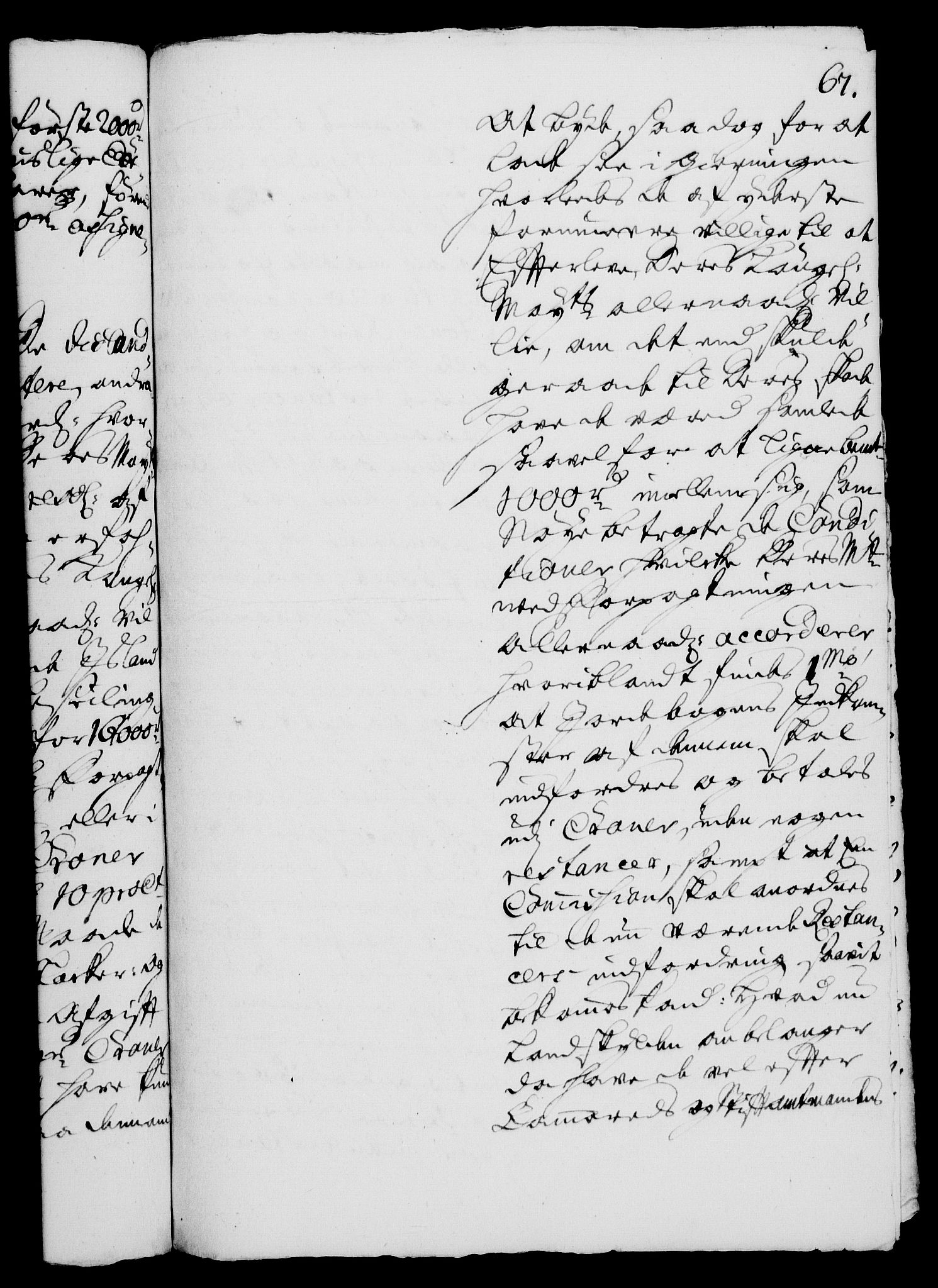 Rentekammeret, Kammerkanselliet, AV/RA-EA-3111/G/Gh/Gha/L0003: Norsk ekstraktmemorialprotokoll, sak. 600-765 (merket RK 53.48), 1720-1721, s. 67