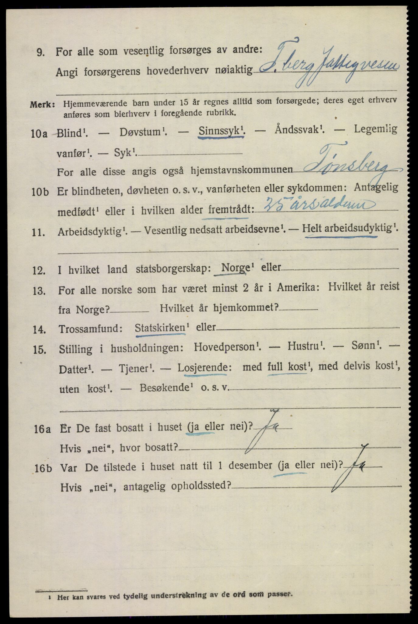SAKO, Folketelling 1920 for 0719 Andebu herred, 1920, s. 2627