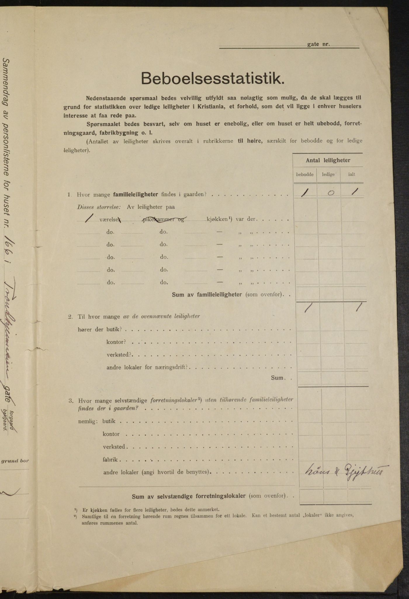 OBA, Kommunal folketelling 1.2.1915 for Kristiania, 1915, s. 117529