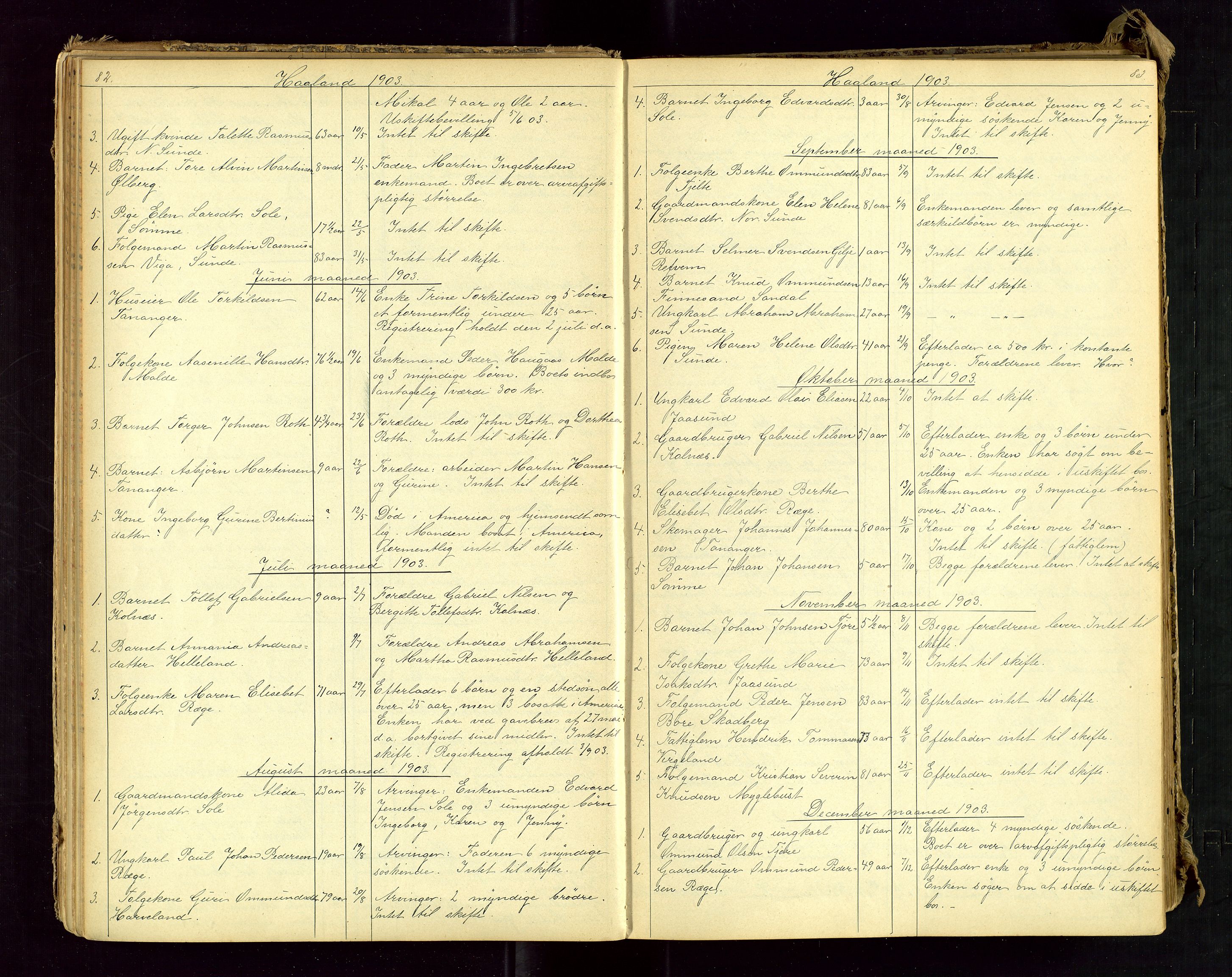 Jæren sorenskriveri, AV/SAST-A-100310/01/5/52/52B/L0002: DØDSFALLPROTOKOLL, 1896-1910, s. 82-83