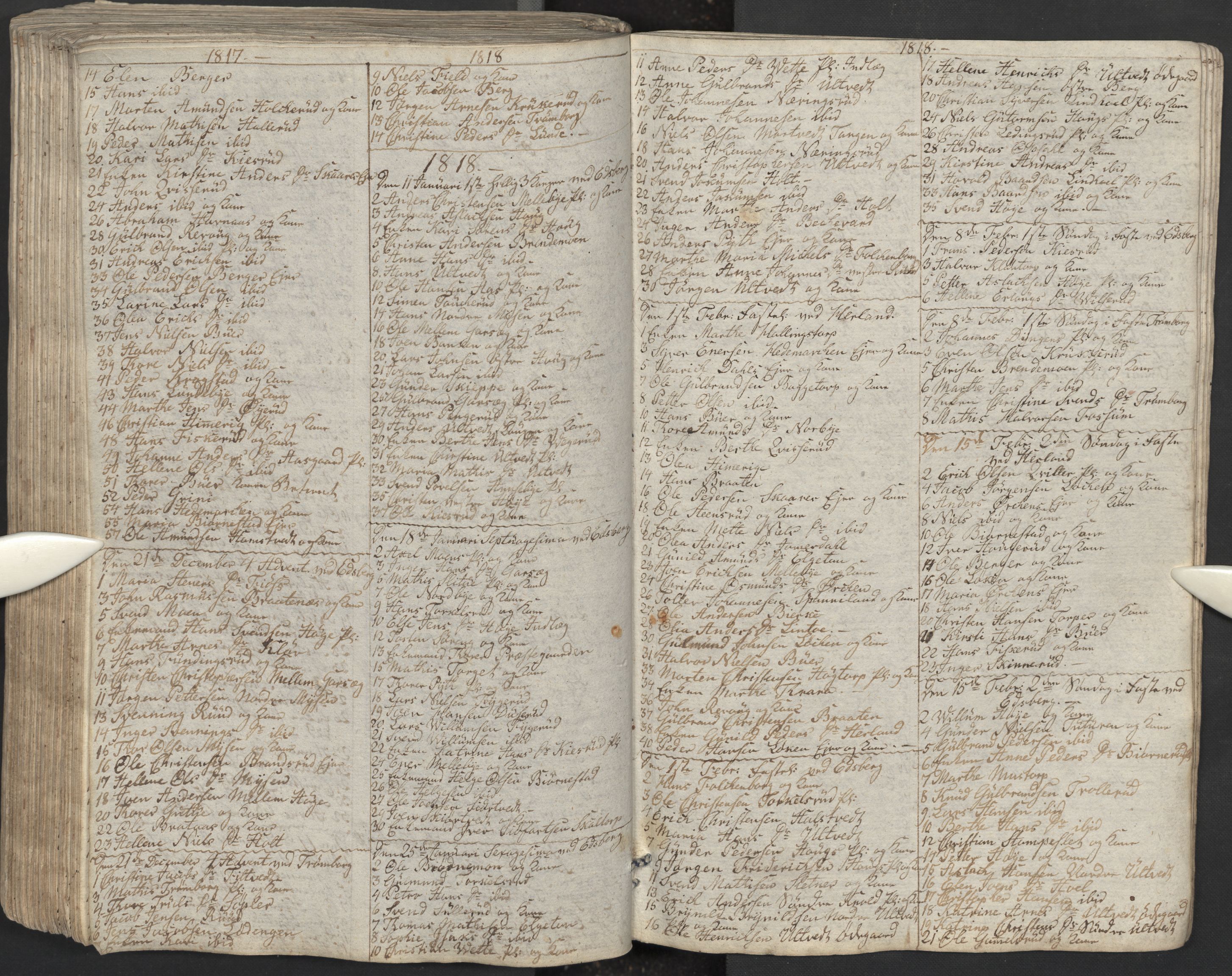 Eidsberg prestekontor Kirkebøker, AV/SAO-A-10905/M/Ma/L0001: Kommunikantprotokoll nr. I 1, 1800-1821