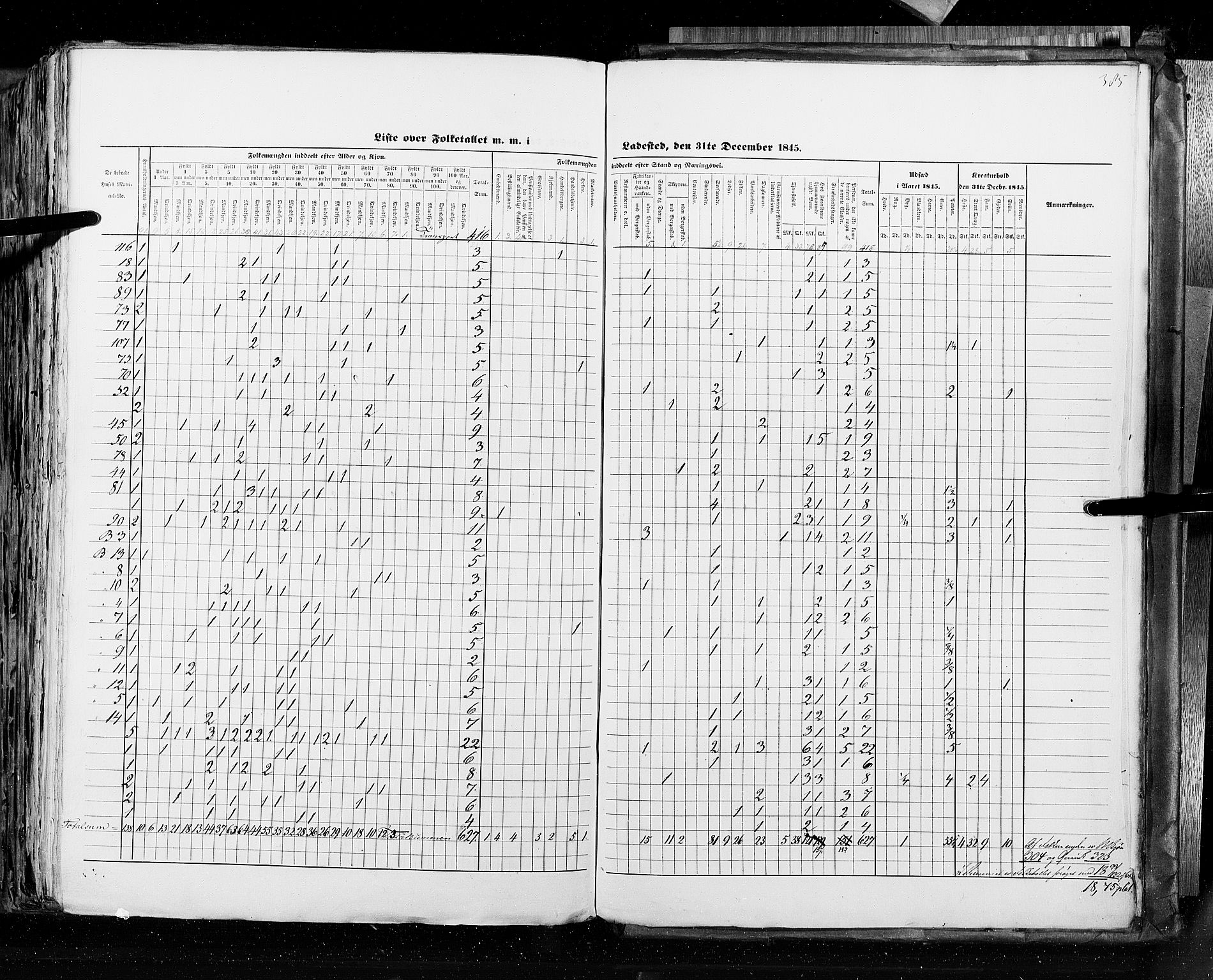 RA, Folketellingen 1845, bind 10: Kjøp- og ladesteder, 1845, s. 385