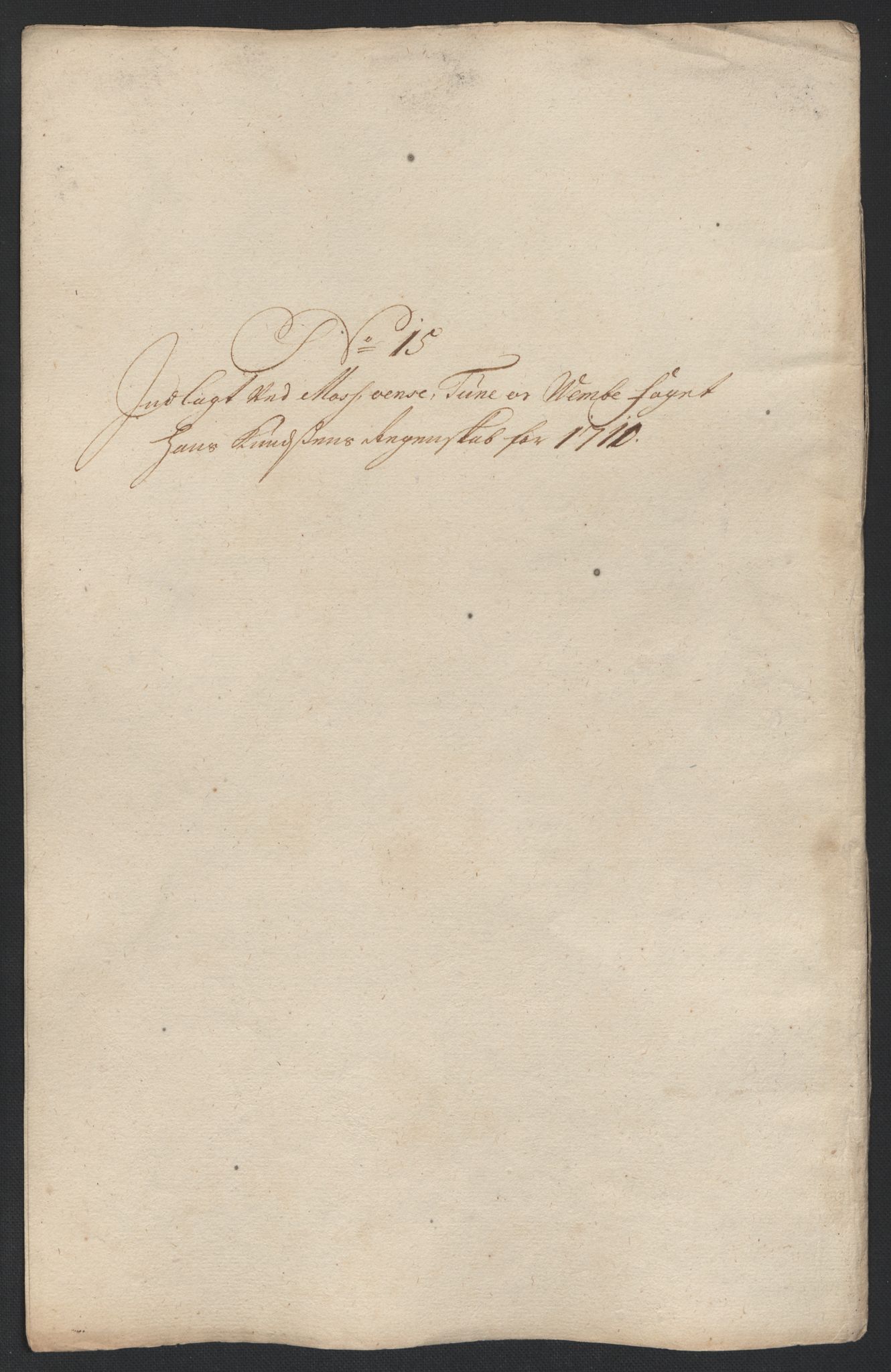 Rentekammeret inntil 1814, Reviderte regnskaper, Fogderegnskap, AV/RA-EA-4092/R04/L0135: Fogderegnskap Moss, Onsøy, Tune, Veme og Åbygge, 1709-1710, s. 384