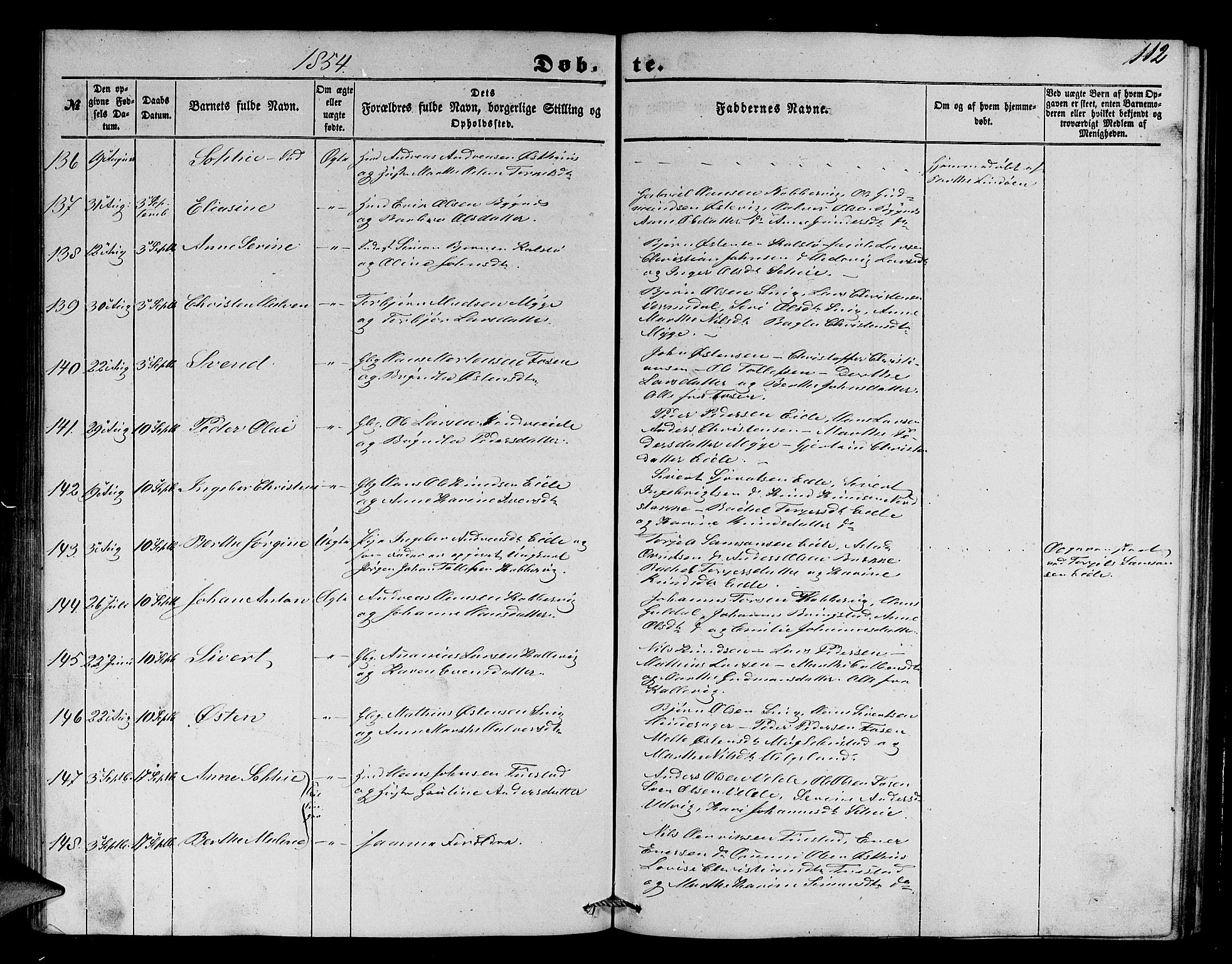 Avaldsnes sokneprestkontor, AV/SAST-A -101851/H/Ha/Hab/L0002: Klokkerbok nr. B 2, 1848-1856, s. 112
