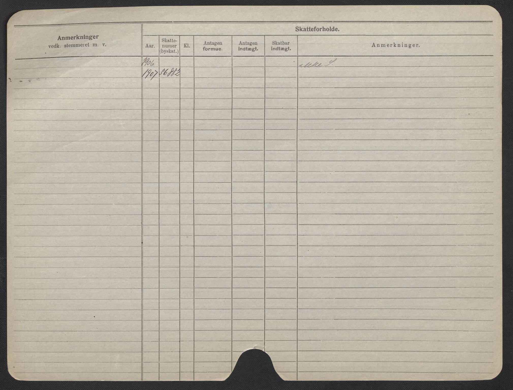 Oslo folkeregister, Registerkort, SAO/A-11715/F/Fa/Fac/L0019: Kvinner, 1906-1914, s. 101b