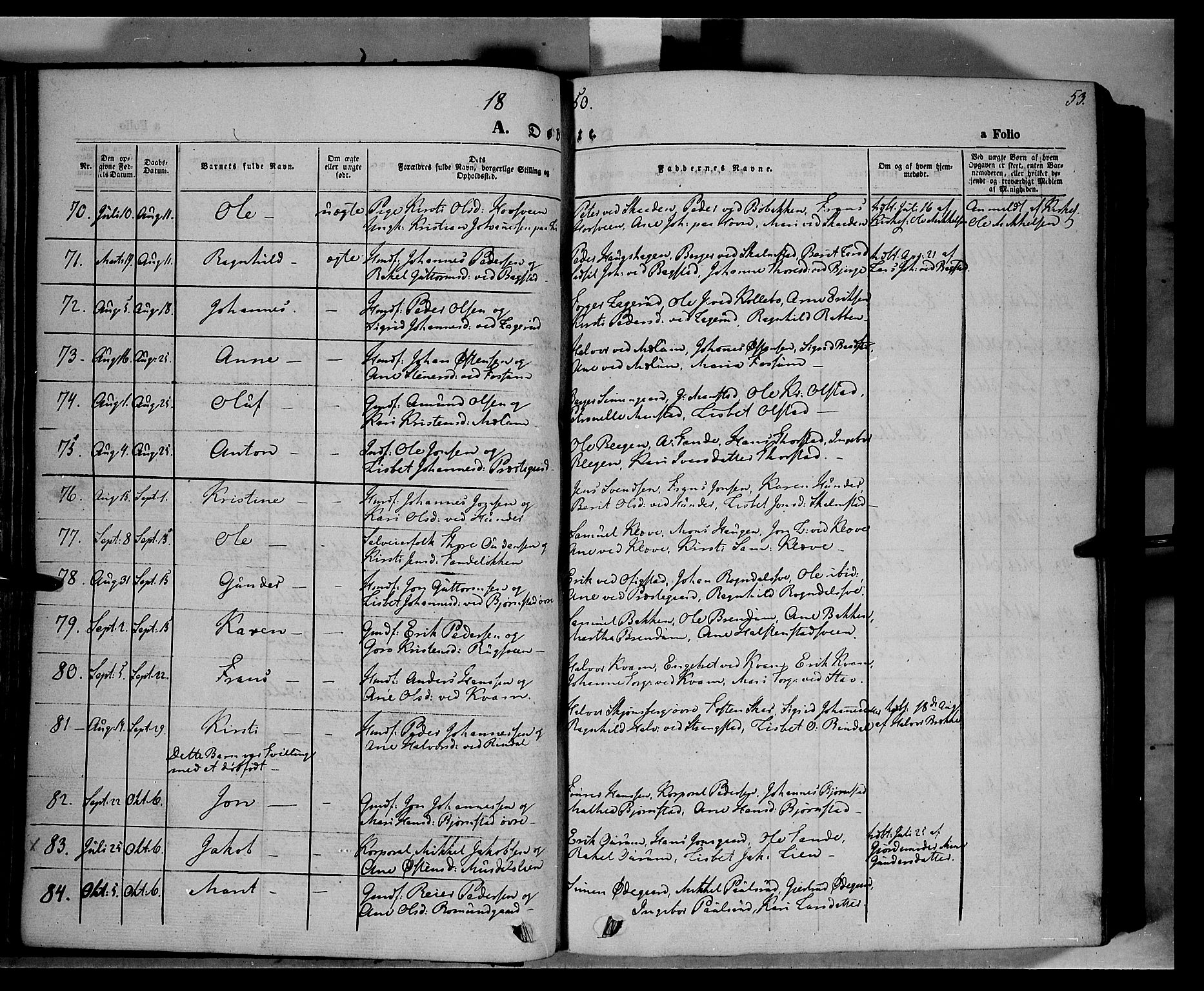 Øyer prestekontor, AV/SAH-PREST-084/H/Ha/Haa/L0005: Ministerialbok nr. 5, 1842-1857, s. 53