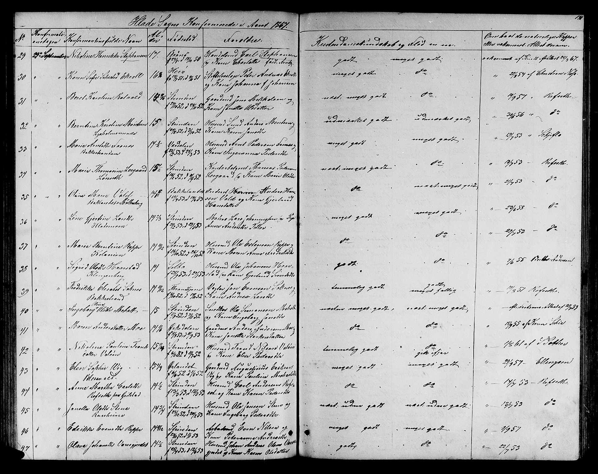 Ministerialprotokoller, klokkerbøker og fødselsregistre - Sør-Trøndelag, SAT/A-1456/606/L0311: Klokkerbok nr. 606C07, 1860-1877, s. 181