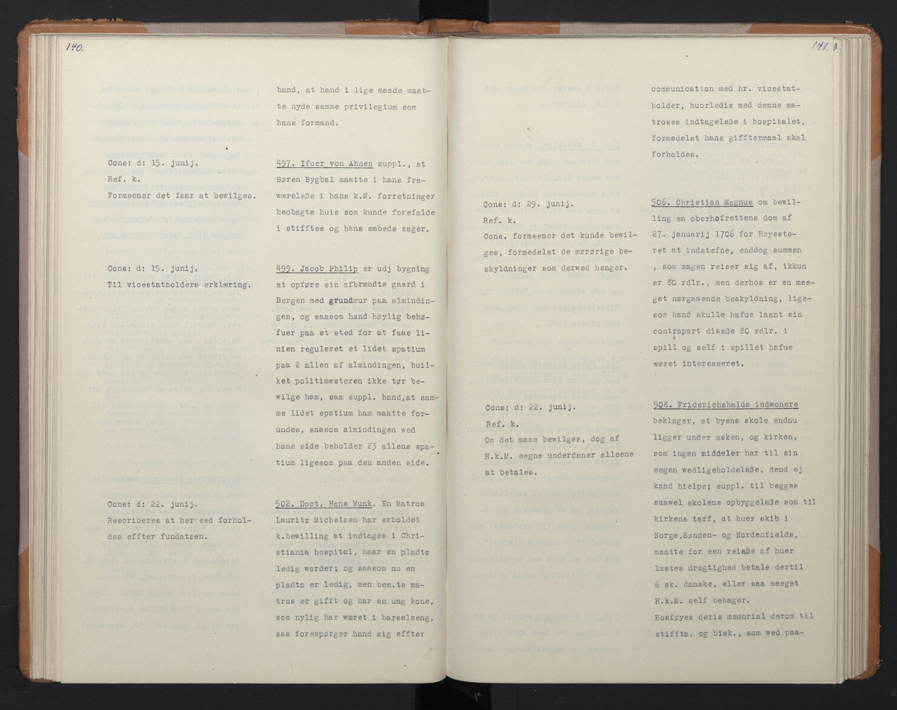 Avskriftsamlingen, AV/RA-EA-4022/F/Fa/L0075: Supplikker, 1707, s. 76