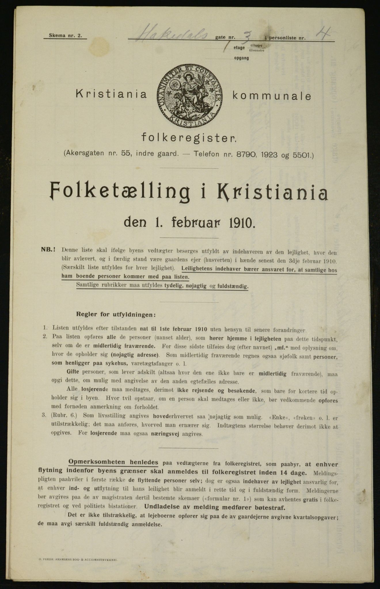 OBA, Kommunal folketelling 1.2.1910 for Kristiania, 1910, s. 31951