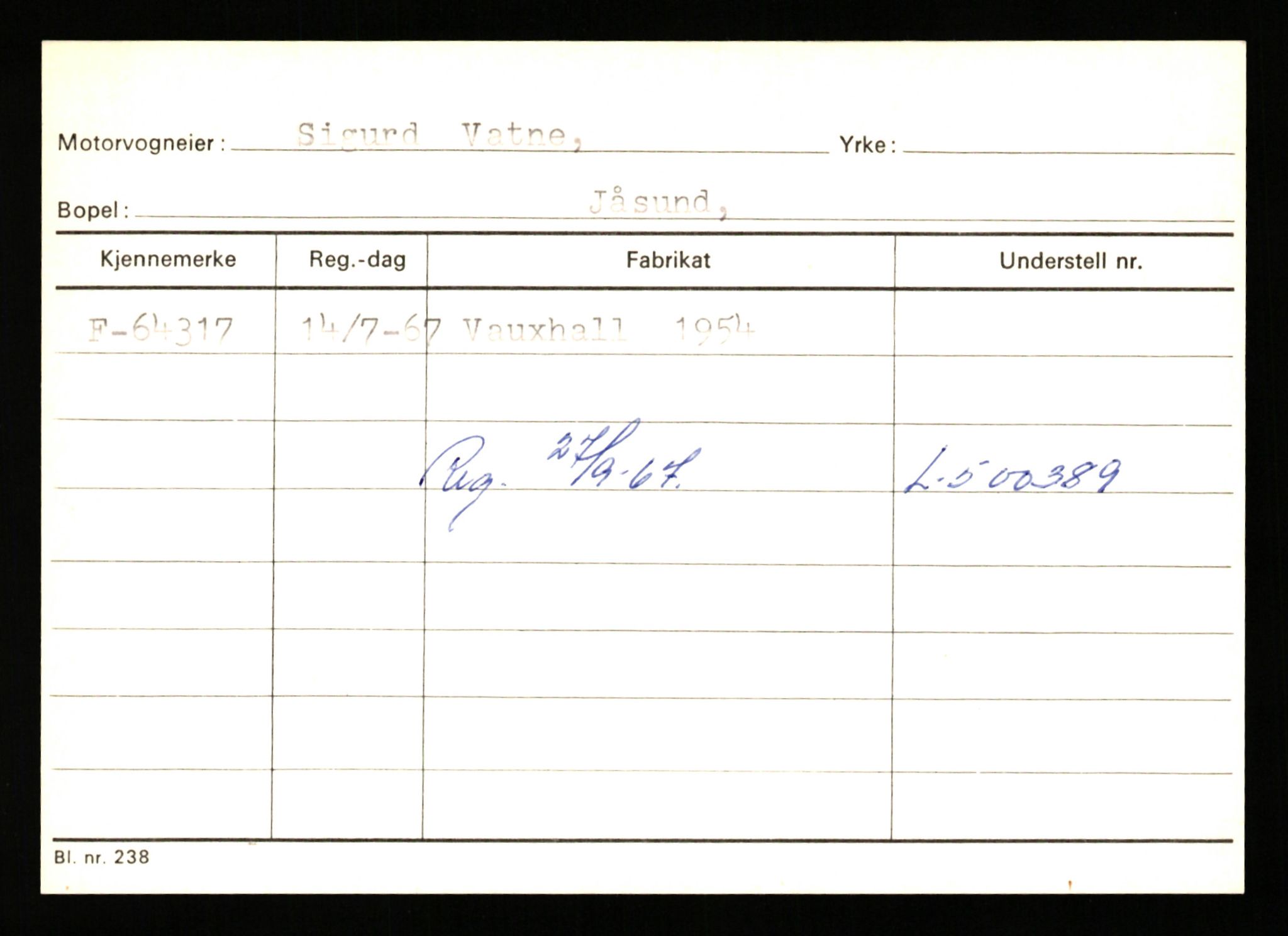 Stavanger trafikkstasjon, AV/SAST-A-101942/0/G/L0007: Registreringsnummer: 49019 - 67460, 1930-1971, s. 2857