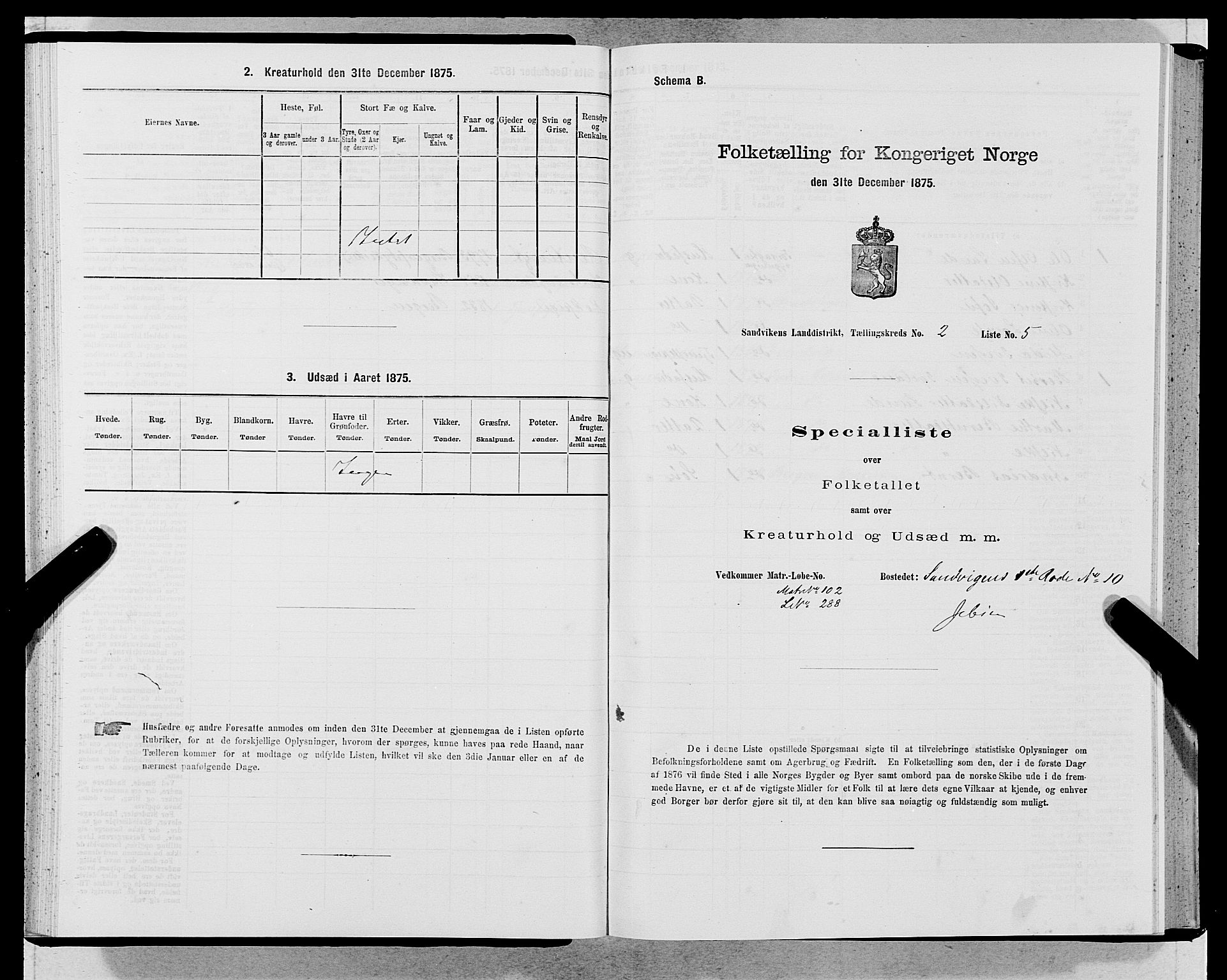 SAB, Folketelling 1875 for 1281L Bergen landdistrikt, Domkirkens landsokn og Sandvikens landsokn, 1875, s. 135