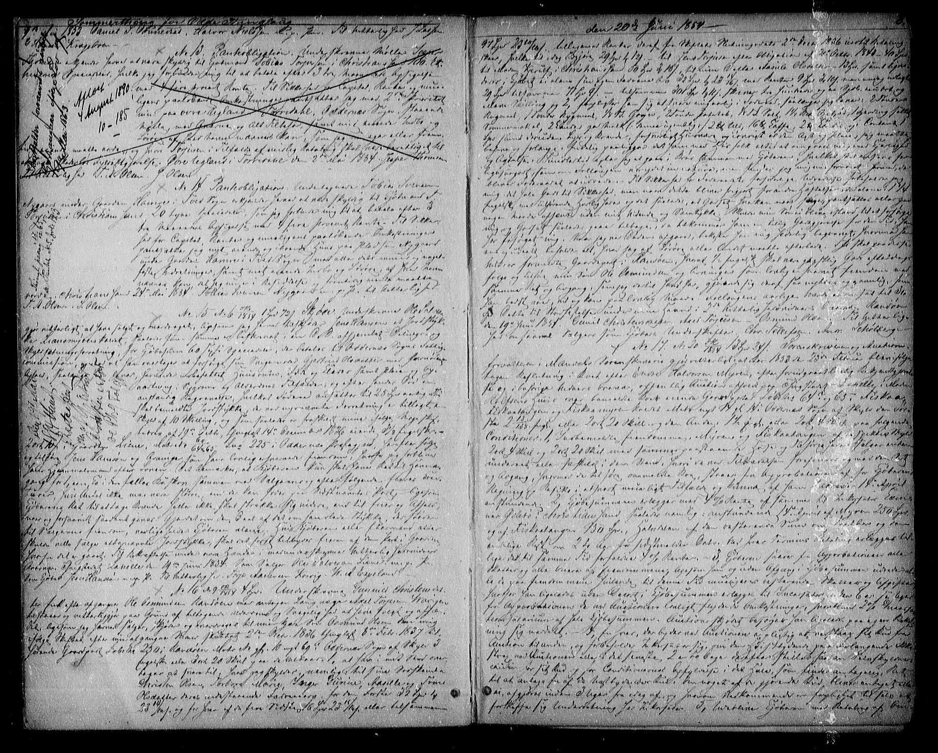 Torridal sorenskriveri, SAK/1221-0012/G/Gb/Gba/L0004: Pantebok nr. 3, 1854-1860, s. 8
