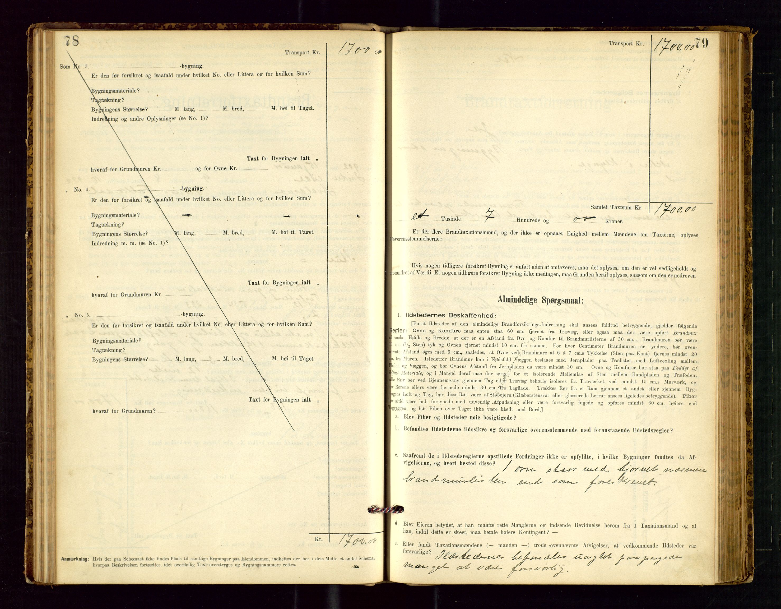 Avaldsnes lensmannskontor, AV/SAST-A-100286/Gob/L0001: "Brandtaxationsprotokol for Avaldsnes Lensmandsdistrikt Ryfylke Fogderi", 1894-1925, s. 78-79